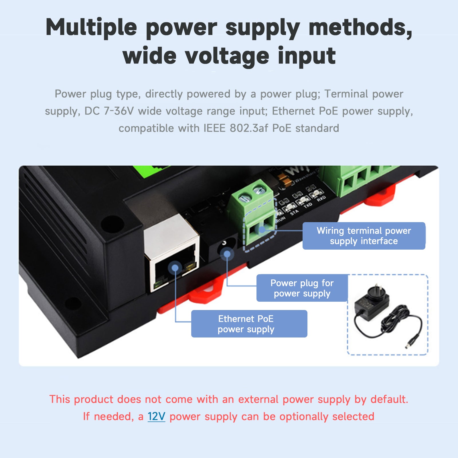 8/30-kanaals Ethernet-relaismodule Modbus TCP-protocol Poe Ethernet-communicatie