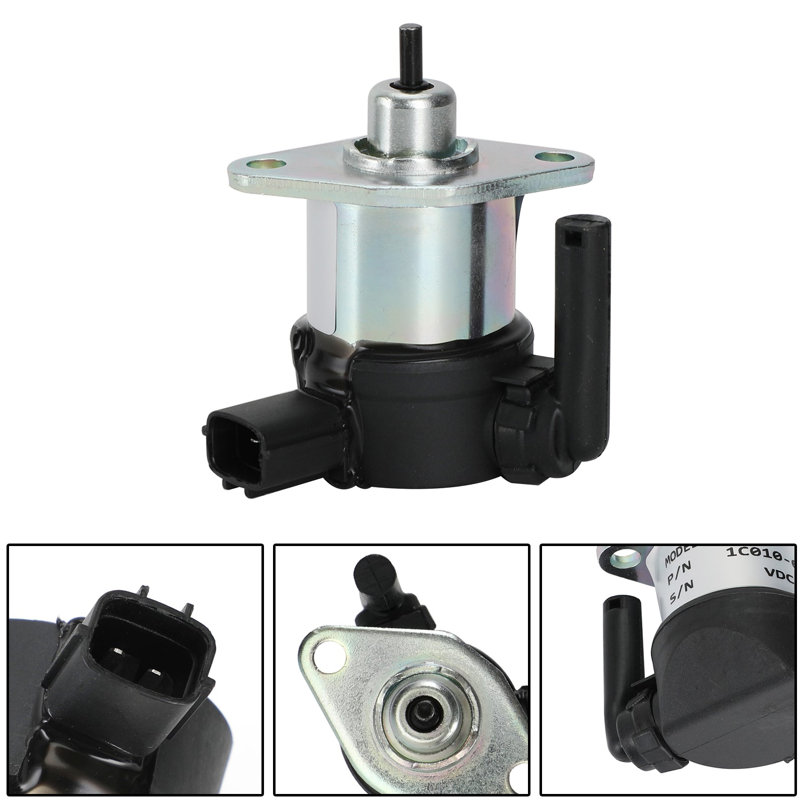 Fits For Kubota 1C010-60015 1C010-60016 1C010-60017 Fuel Shut Off Solenoid 12V