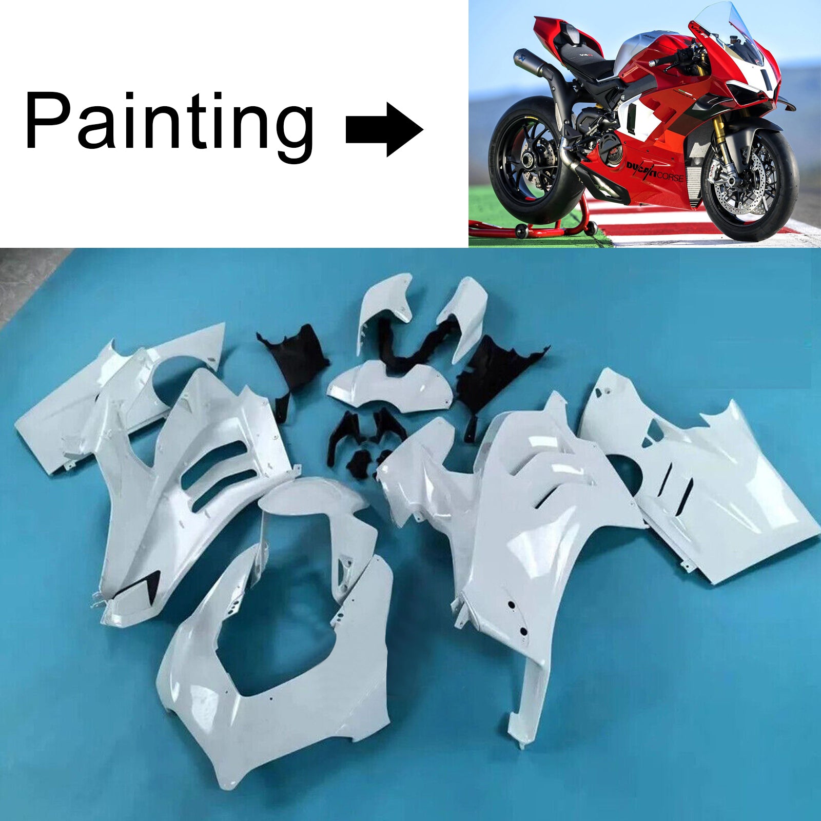 2022-2024 Ducati Panigale V4/V4S 2023-2024 V4SP/V4R Injectiekuipset carrosserie