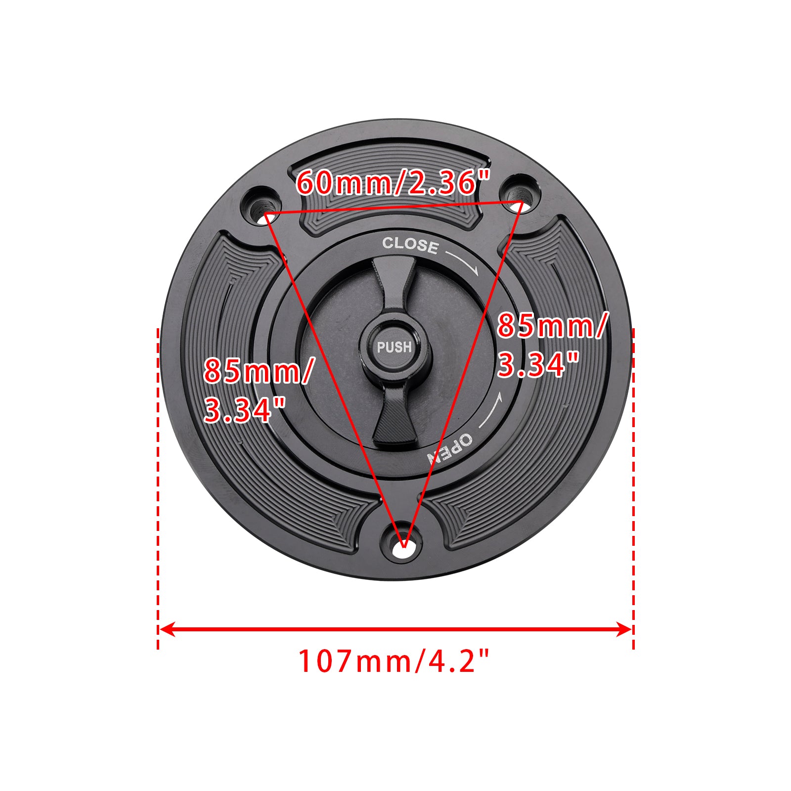 QUICK-TURN FUEL GAS CAP FOR SUZUKI GSX GSF 650 1250 BANDIT GSX1300R HAYABUSA