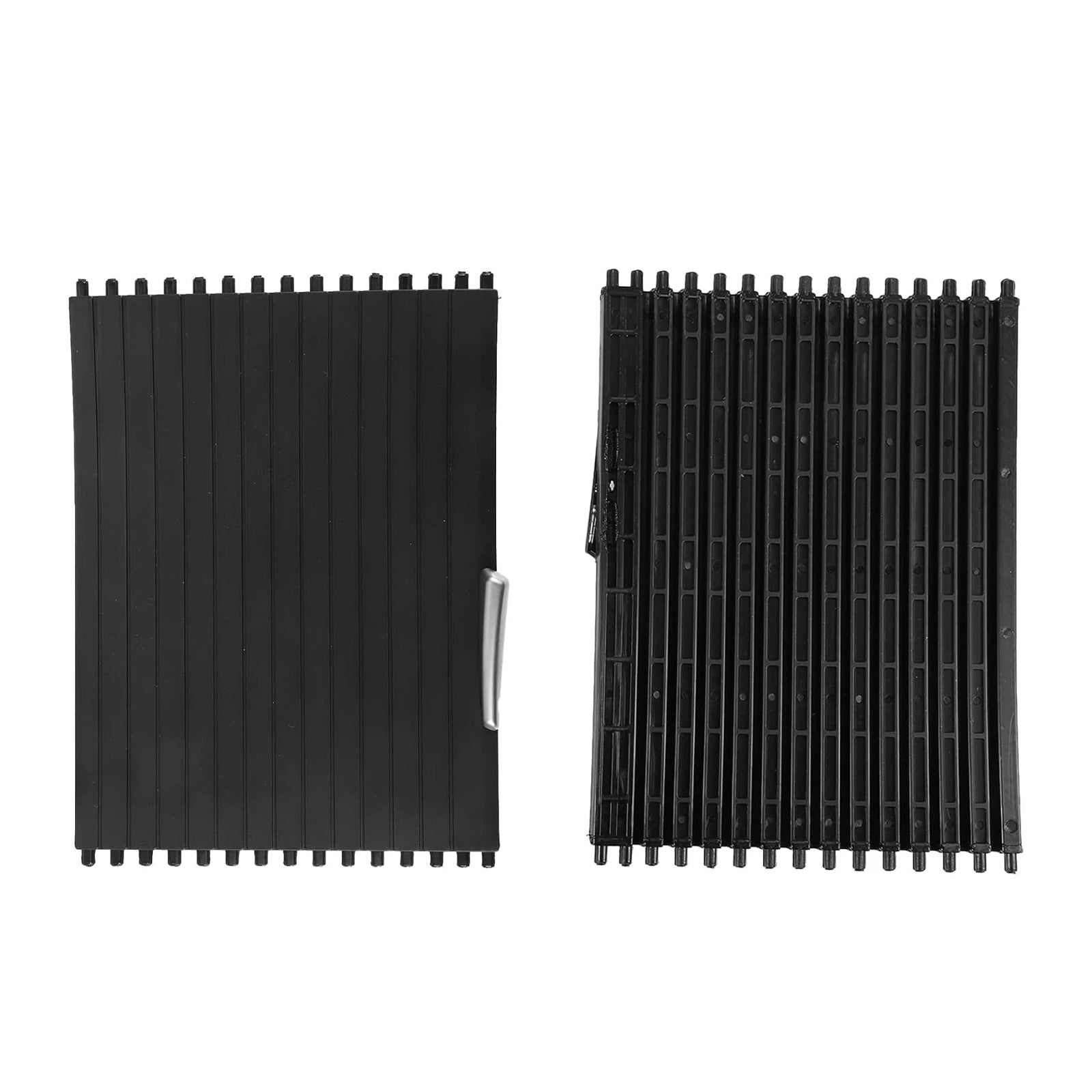 2Pcs Cup Console Holder Roller Blind Cover Tray For BMW X5 X6 E70 E71 2007-2014