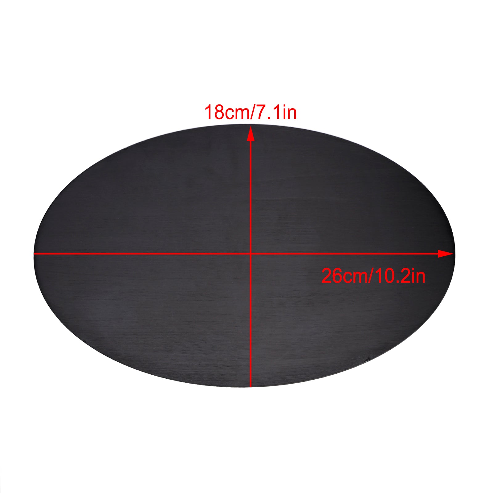 Plaque d'images en alliage en aluminium vierge ovale diy ajustement universel pour moto