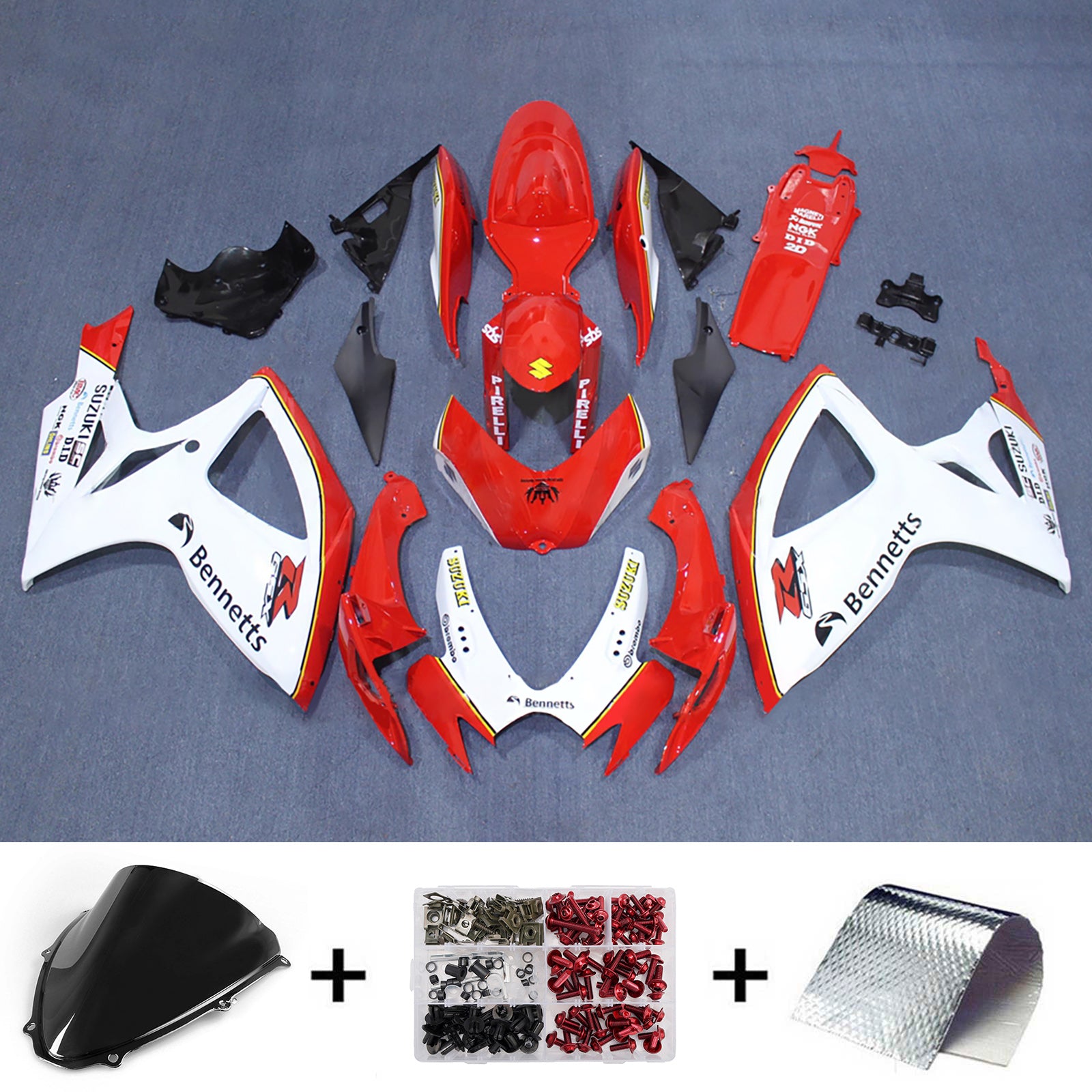 Injection Fairing Kit Bodywork Plastic ABS For Suzuki GSXR 600/750 2006-2007 K6