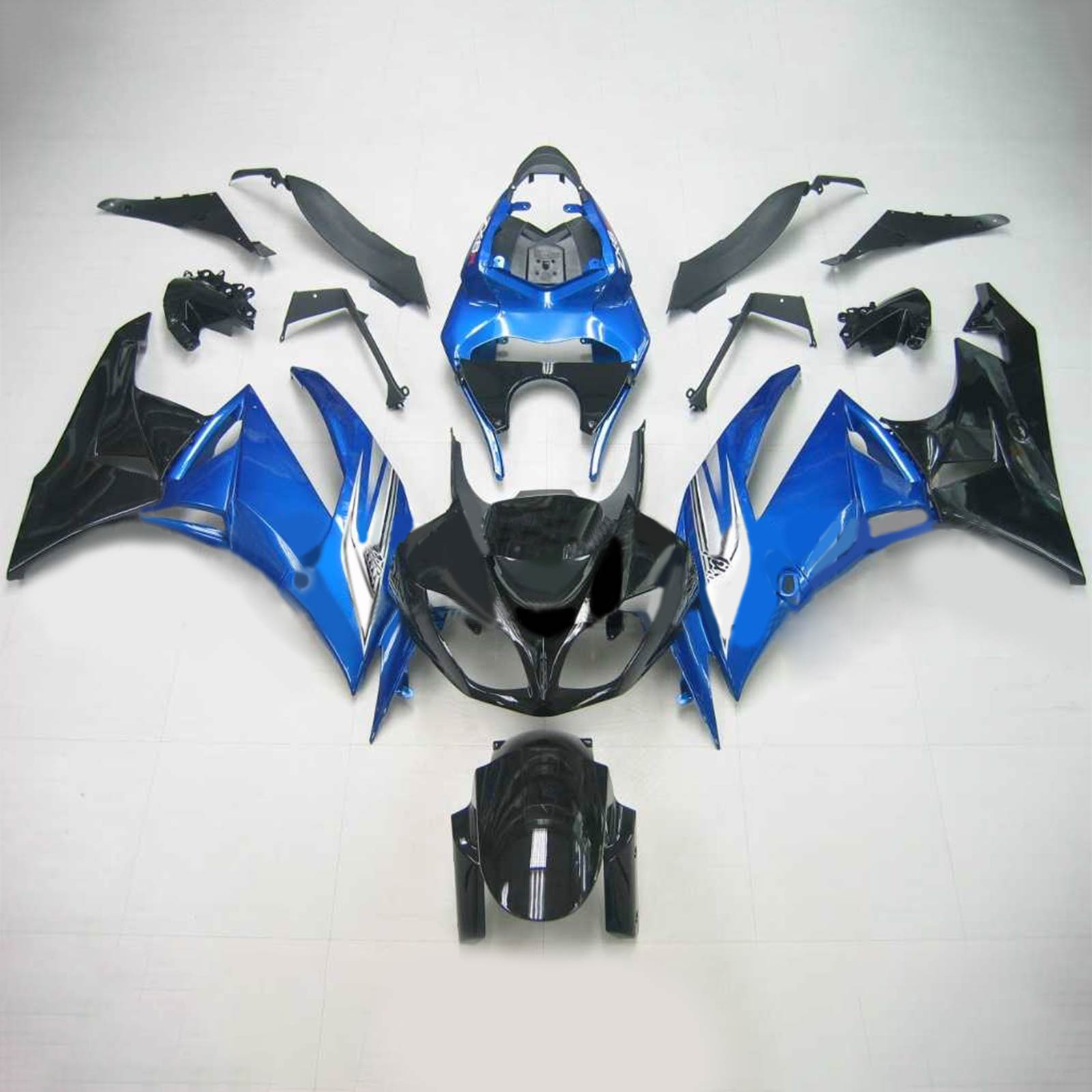2009-2012 KAWASAKI ZX6R 636 AMOTOPART INJEKTION FAIRING KIT BOODYWORK ABS #106
