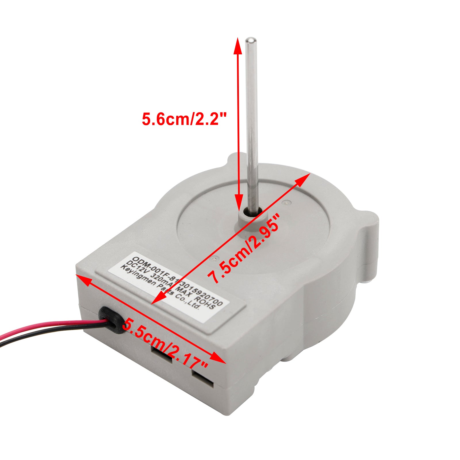 DC 12V dubbele deur koelkast koelkast ventilatormotor vervanging voor LG 3015920700