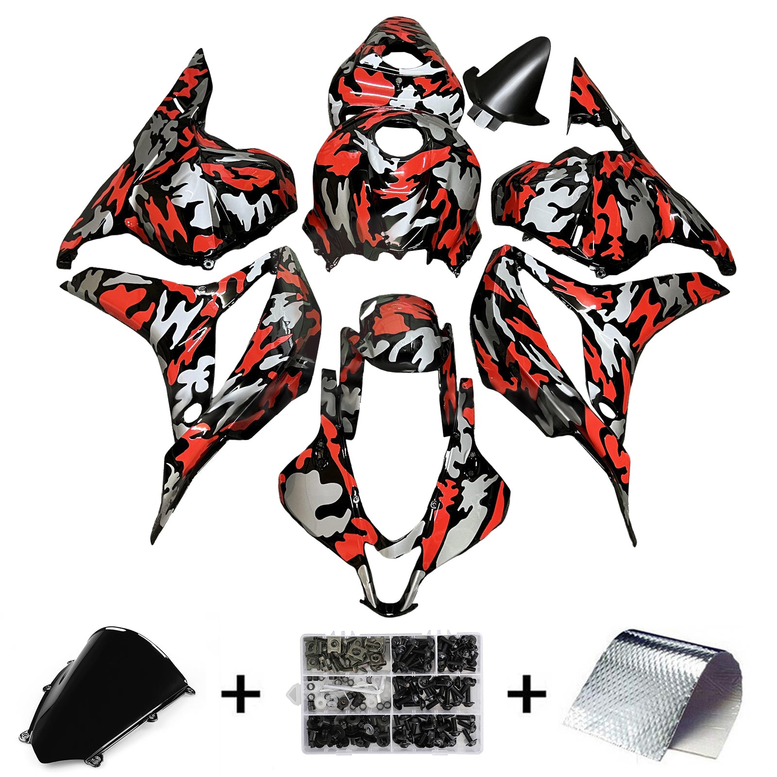 Injektionsmässa Kit Bodywork Plastic ABS för Honda CBR600RR 2009-2012 F5
