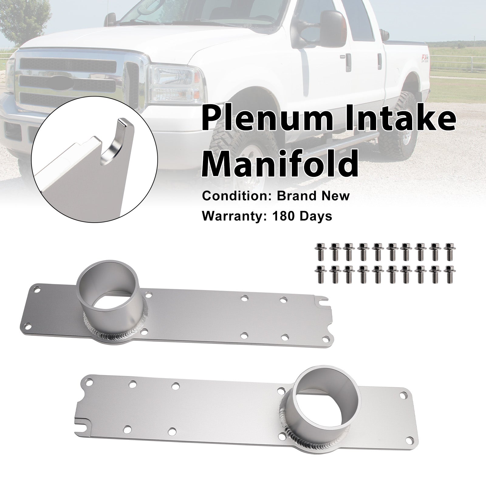 Aluminum Plenum Intake Manifold With Bolt Fit Ford Powerstroke 7.3L 99.5-03