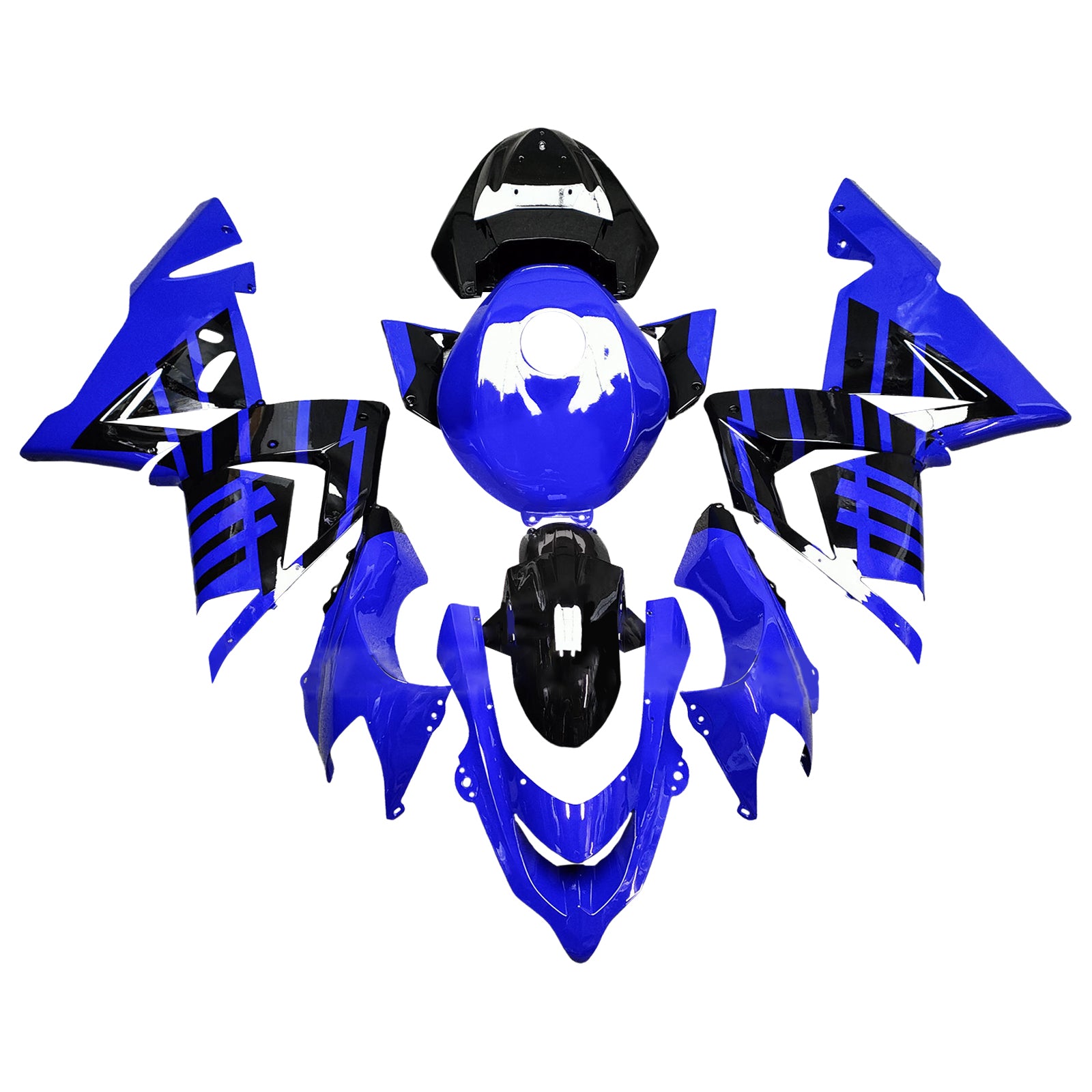 Injectiekuipset carrosserie kunststof ABS geschikt voor Kawasaki ZX10R 2004-2005