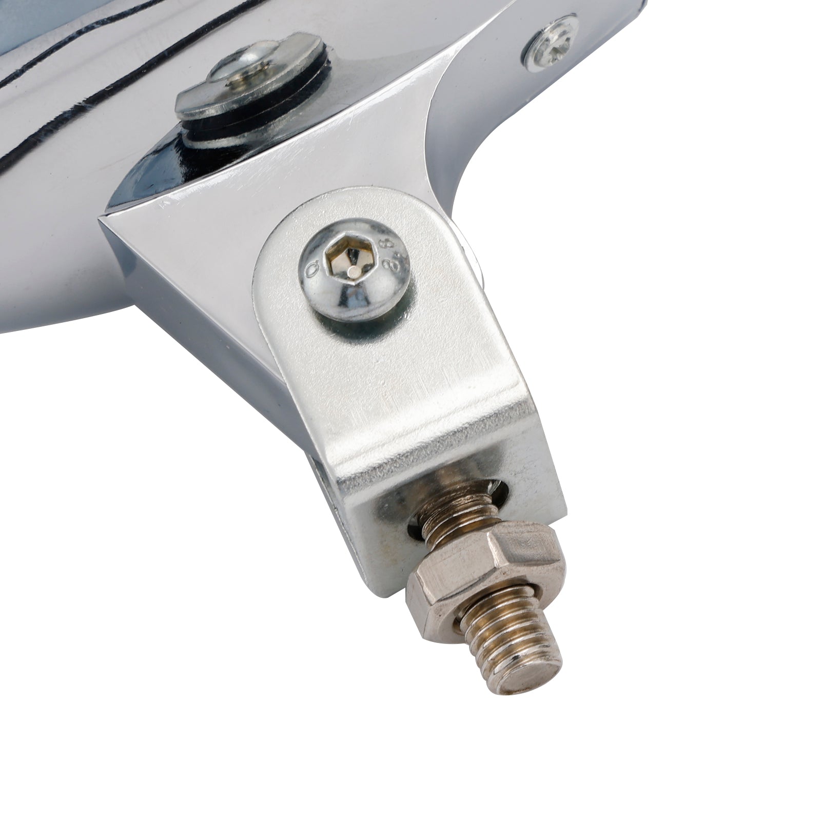 #D18 Hodelys Lamp Spotlight Universal Coler Switch Passer Chrome for Motorcycle