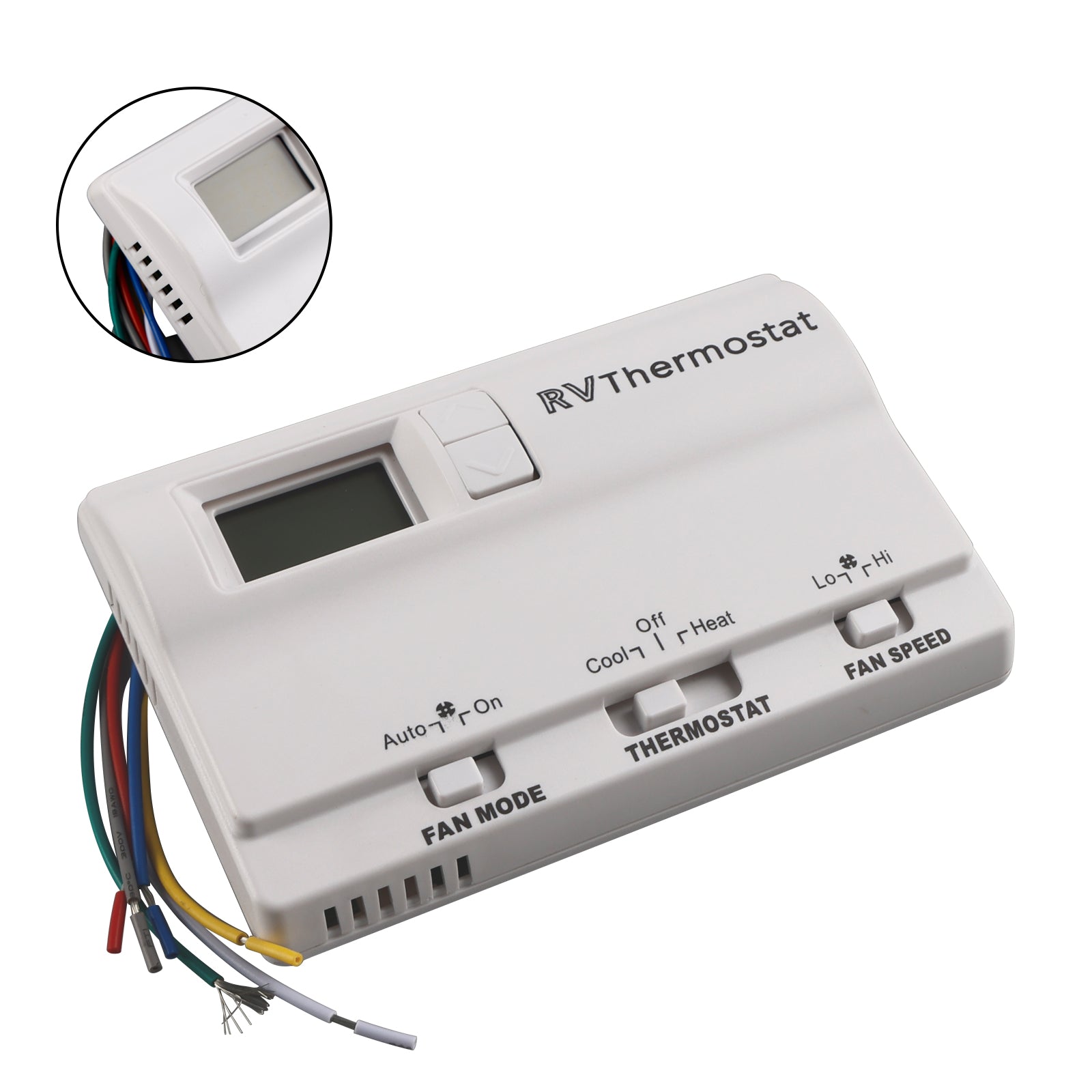 Heat/Cool Digital Thermostat Replacement Compatible with Coleman 83303362 White