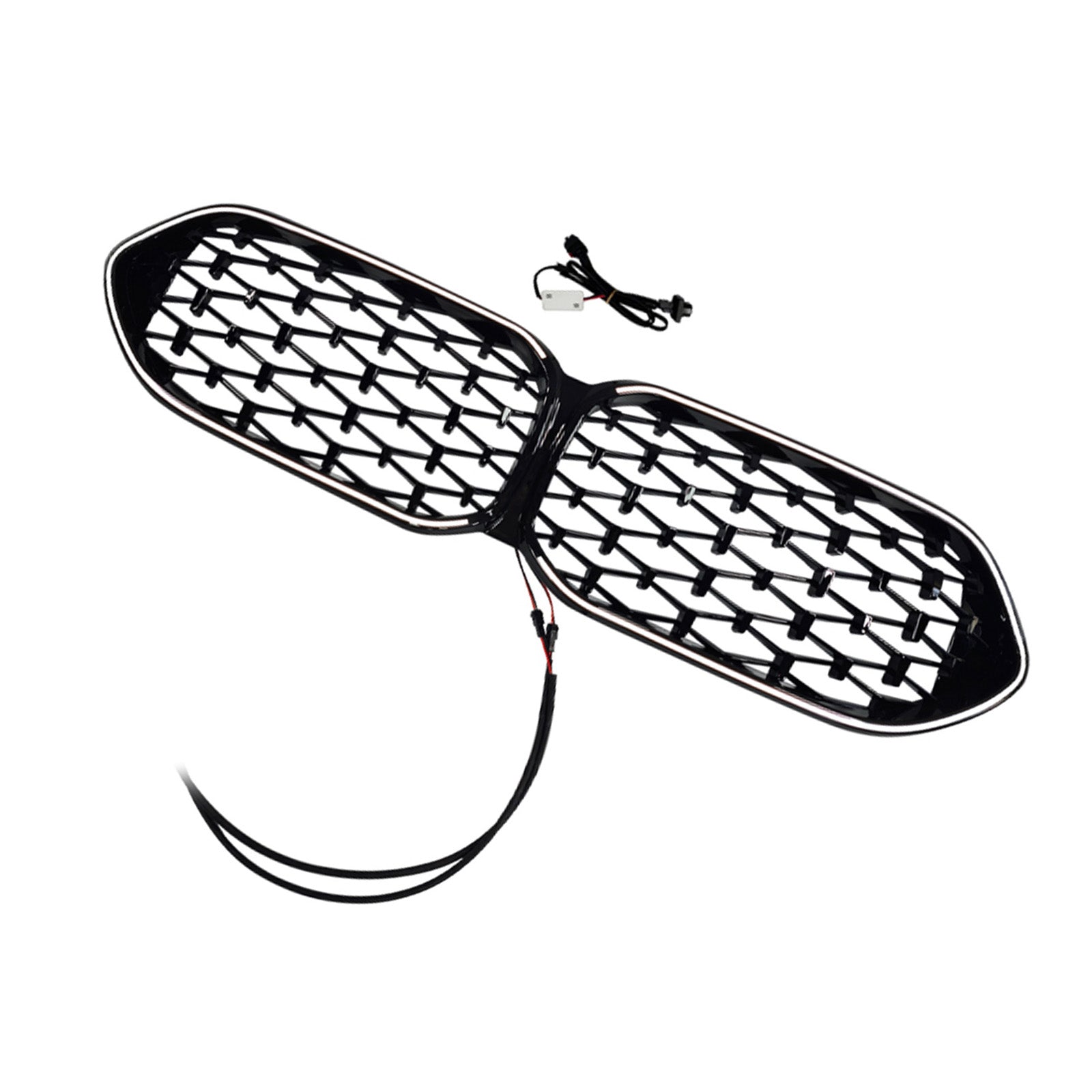Gloss Black Front Grille Grill Fit BMW 2 Series F44 2020-2023 Coupe Diamond