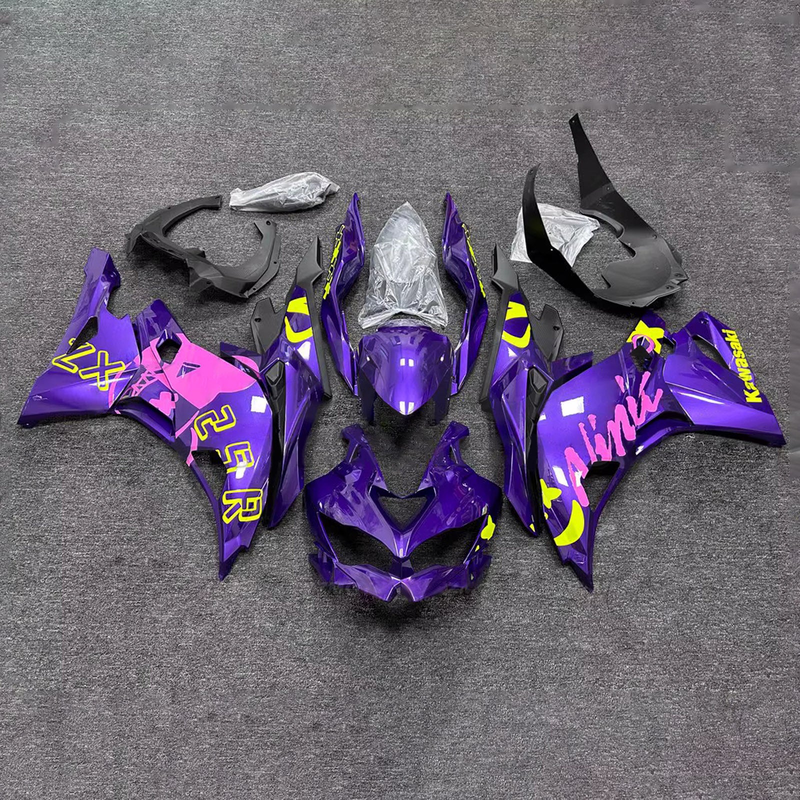 Kit carenatura iniezione adatto per Kawasaki Ninja ZX-25R ZX-4R ZX-4RR 2019-2025