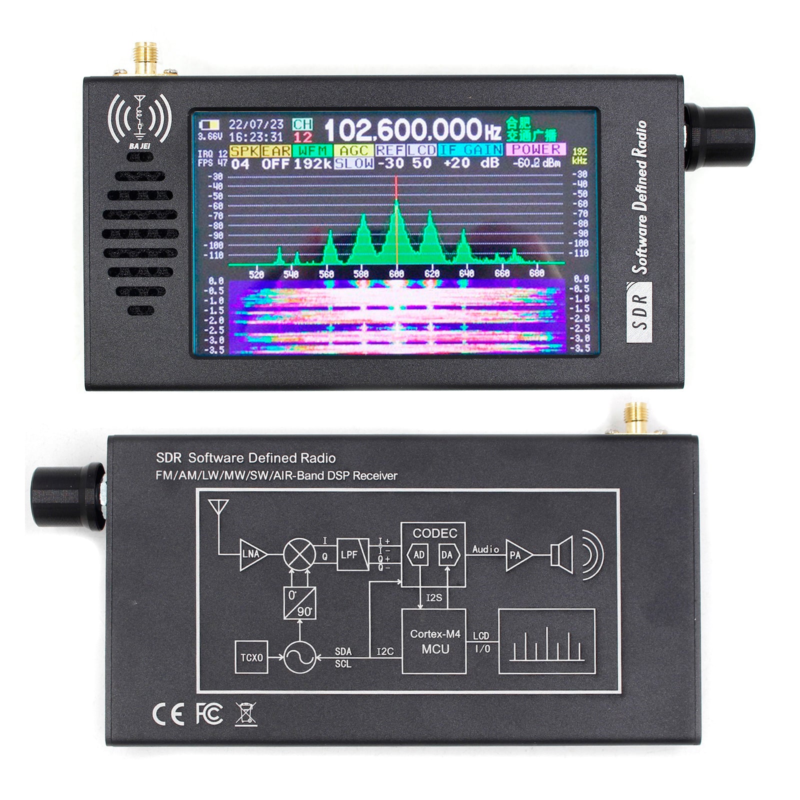 Récepteur Radio SDR Radio DSP démodulation numérique ondes courtes FM MW SSB CW HAM