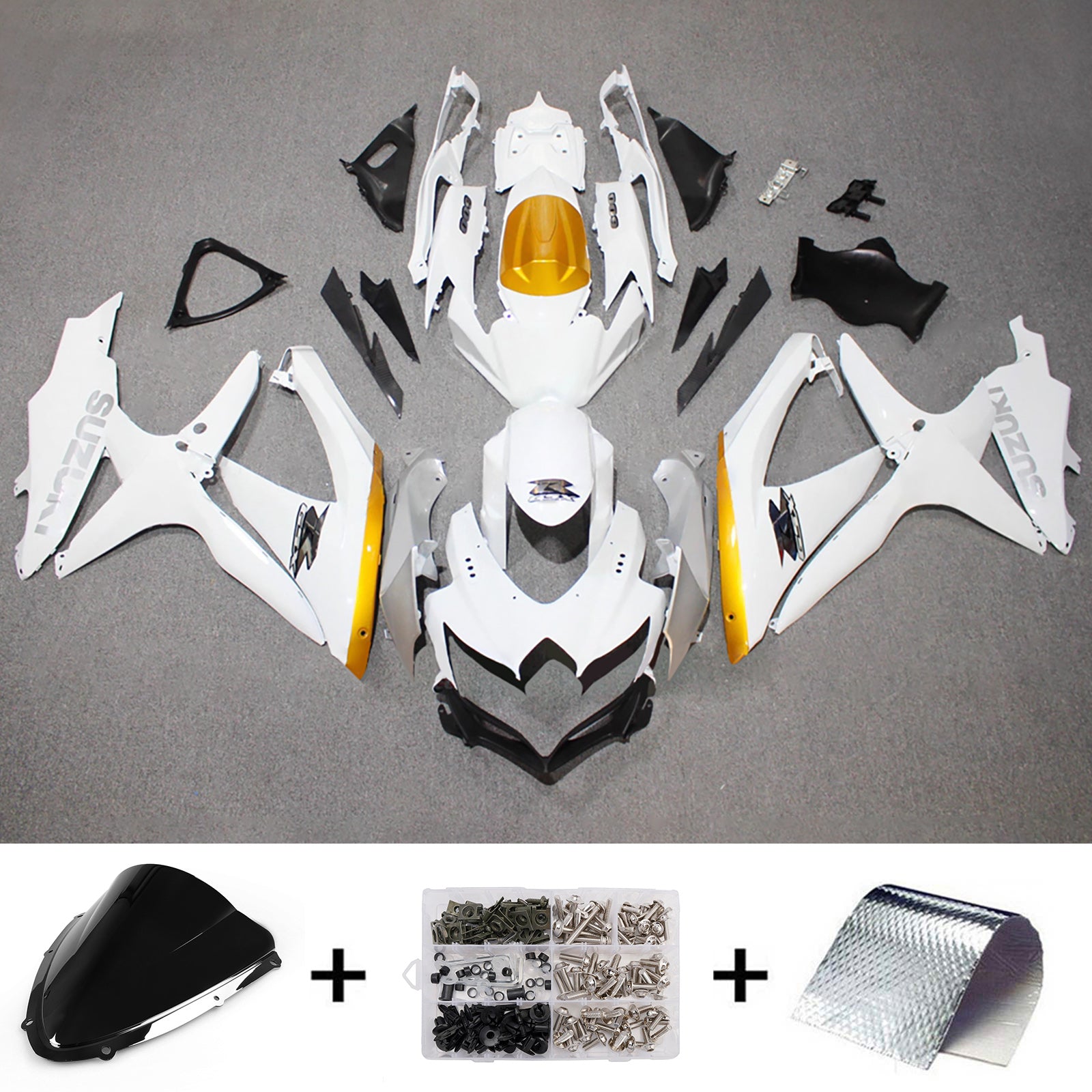 Injection Fairing Kit Bodywork Plastic ABS For Suzuki GSXR 600/750 2008-2010 K8