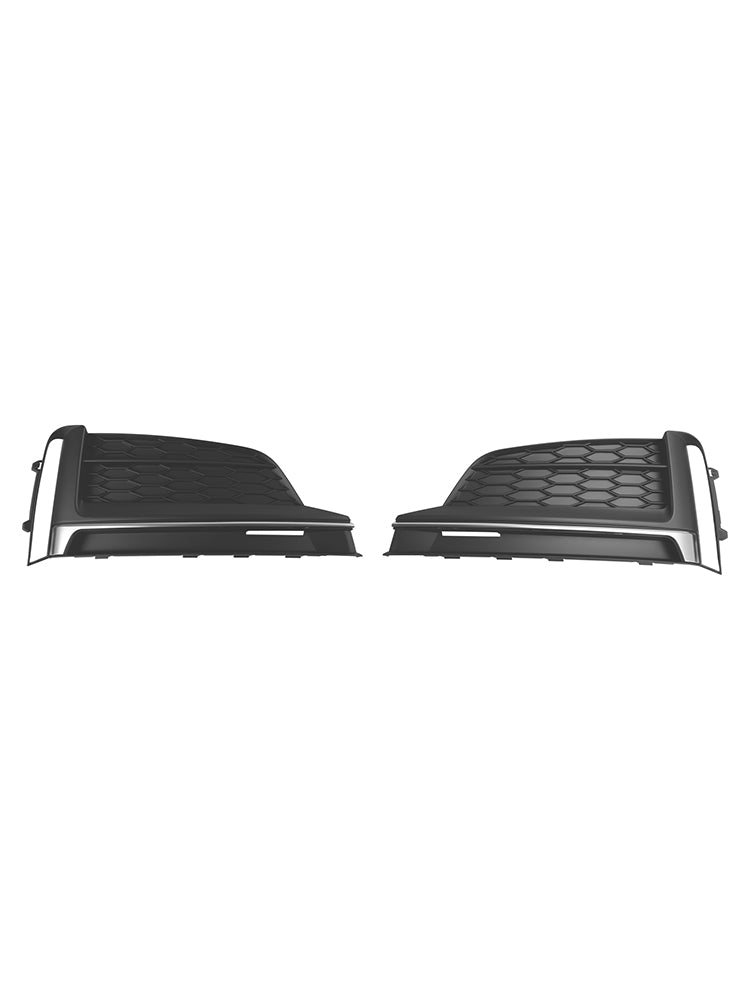 2018-2019 Audi A5 S-Line S5 Cabriolet / Coupe / Sportback Front Bumper Fog Light Grille Cover Trim 2PCS