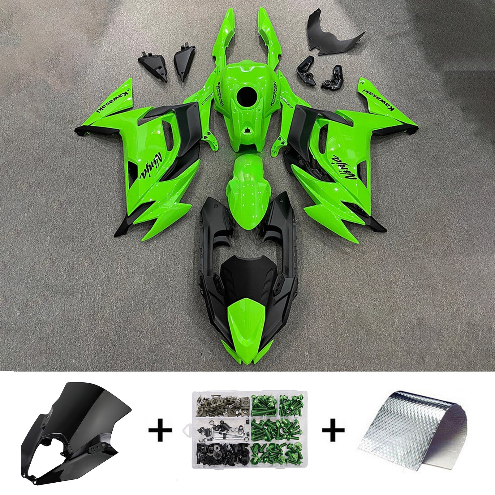 Kit carenatura iniezione Carrozzeria ABS adatto per Kawasaki ER-6F Ninja650 2020-2025