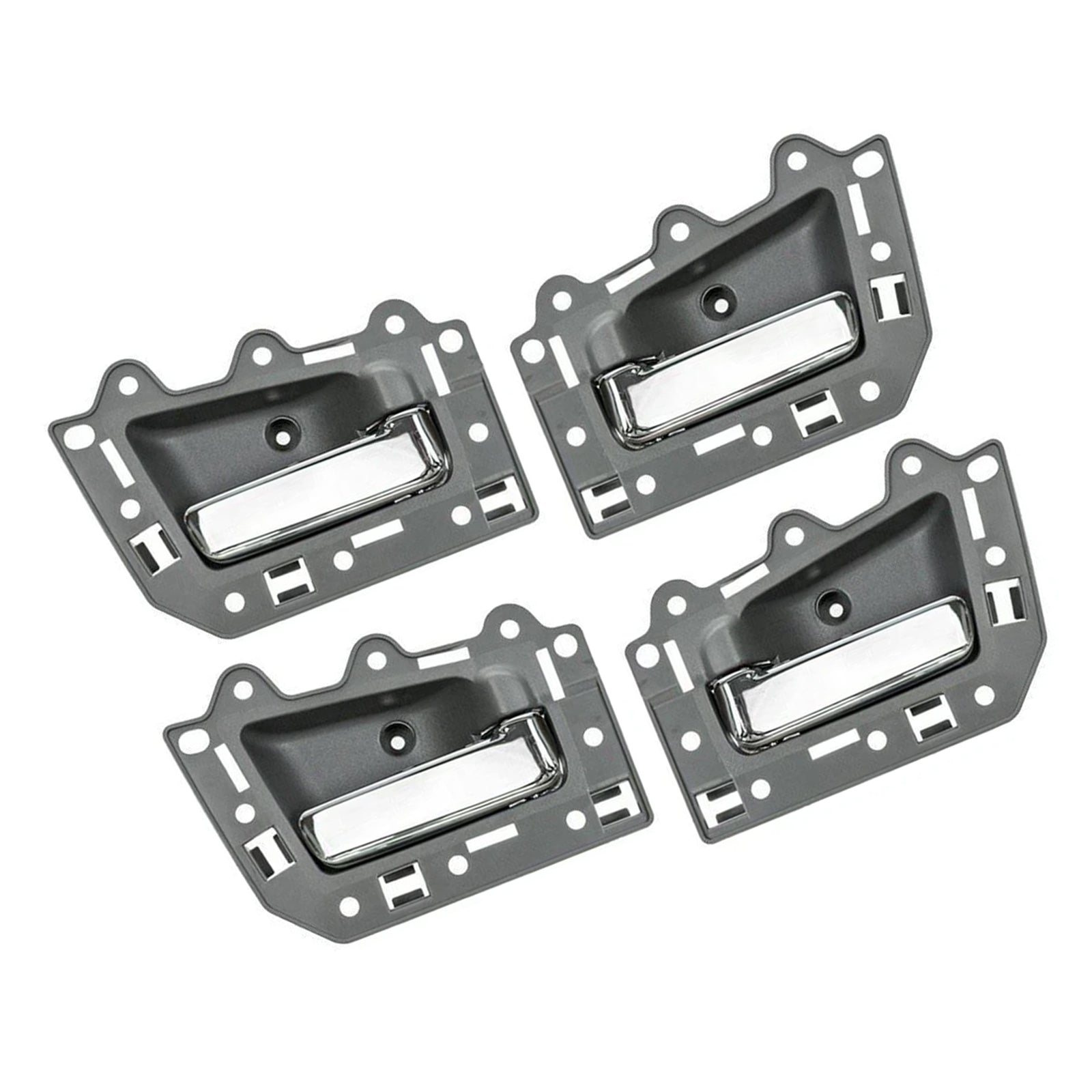 4pcs Front Rear Inside Inner Door Handle Chrome For Jeep Grand Cherokee 2005-2011