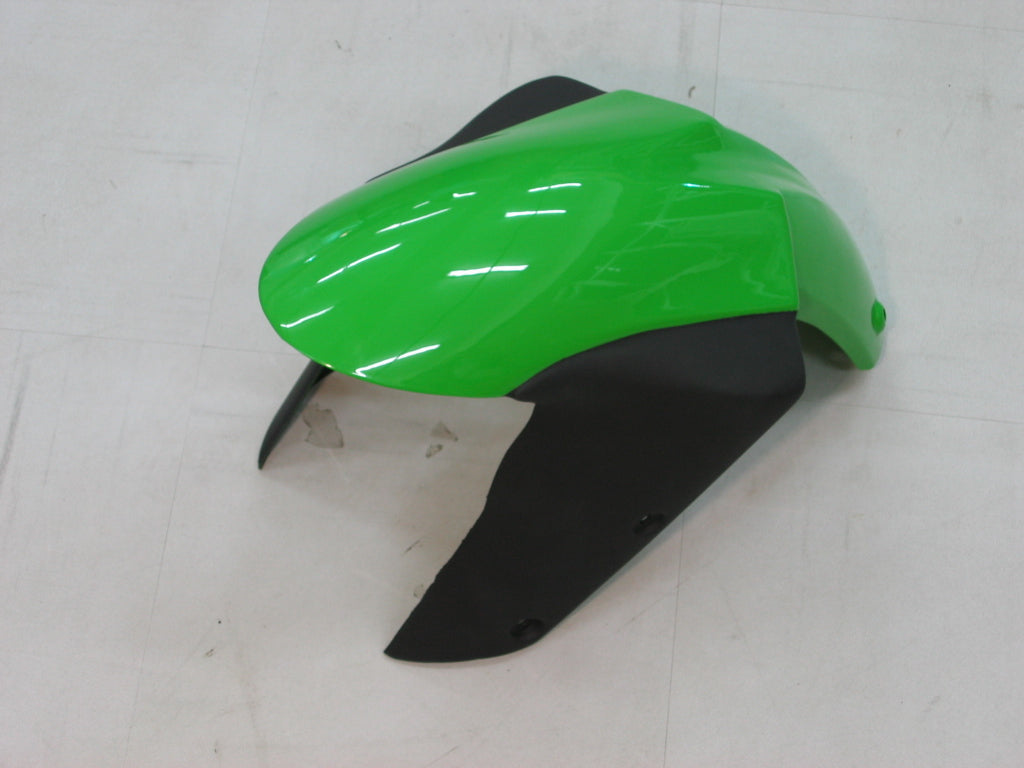 2005-2006 Kawasaki ZX6R 636 Fairings Green Black Ninja Racing Generic