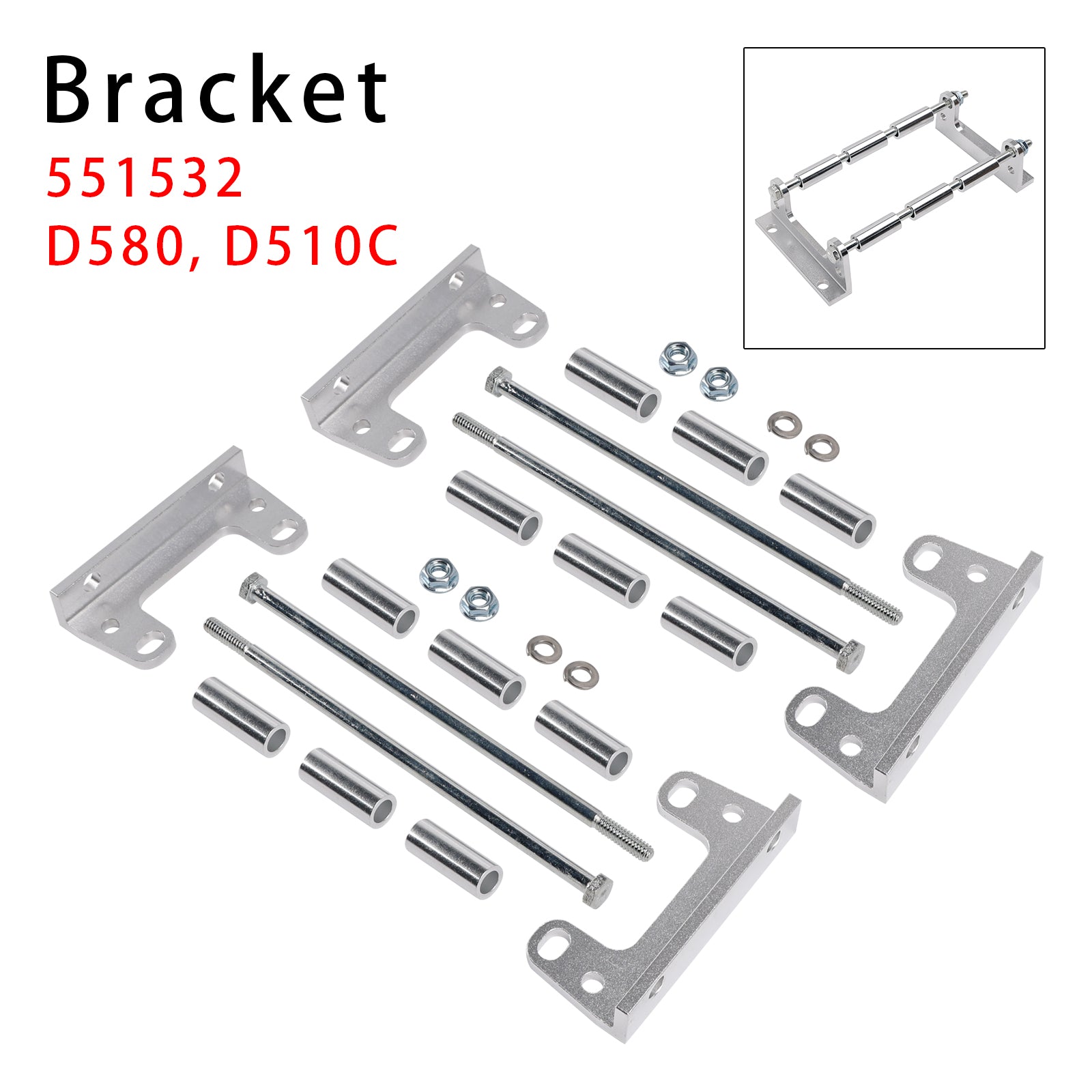 551532 Remote Mount Coil Relocation Brackets D580 D510C For LS LSX LS LS1 Swap