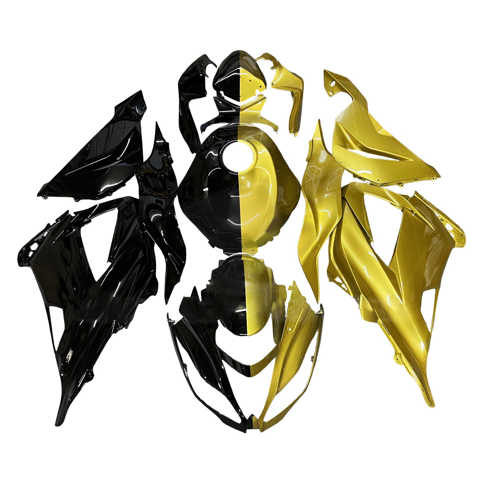 Injeksjon Fairing Kit Bodywork Plast Abs Fit for Kawasaki ZX6R 636 2013-2018