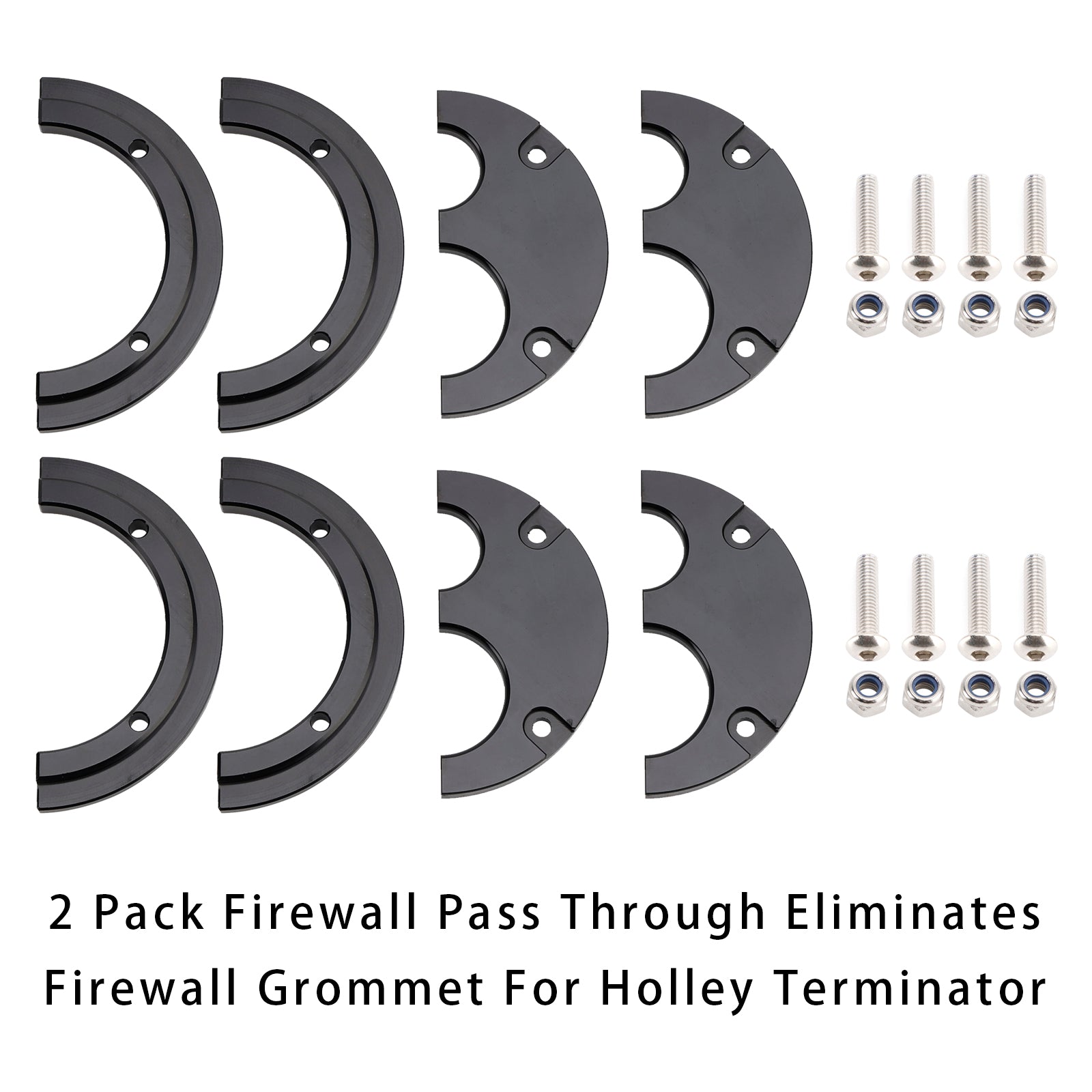 Le passage de pare-feu, paquet de 2, élimine les œillets de pare-feu pour Holley Terminator