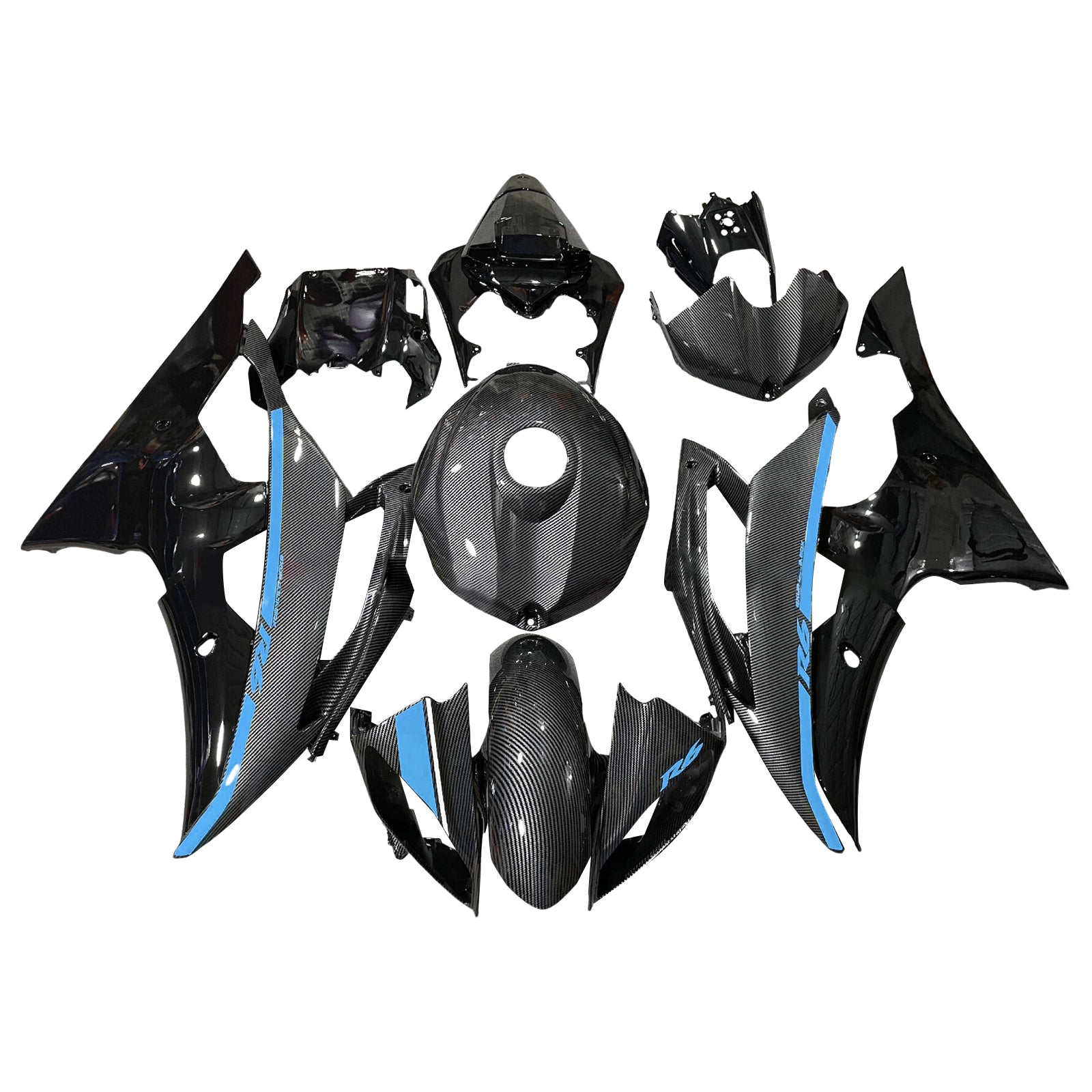 Injection Fairing Kit Bodywork Plastic ABS For Yamaha YZFR6 YZF-R6 2008-2016