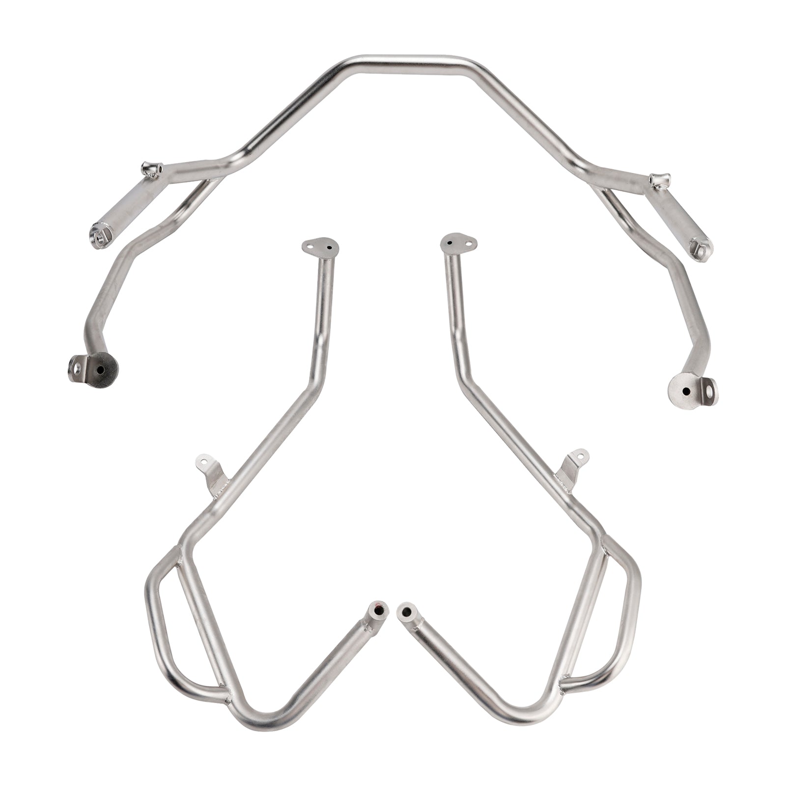 Upper Lower Kit Engine Guard Frame Crash Bar Silver For Honda X-Adv 750 2025+