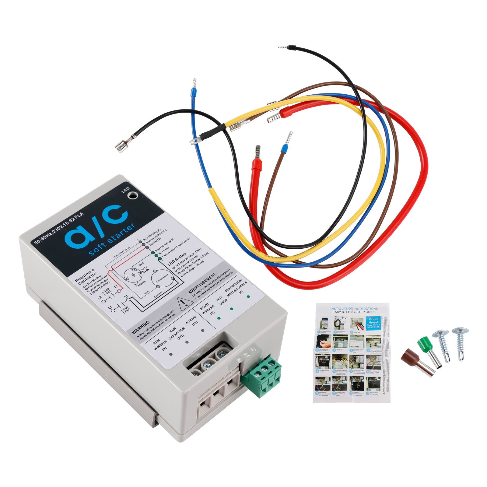 Proteção do motor reverso de partida suave AC (kit de instalação 16-32A +)