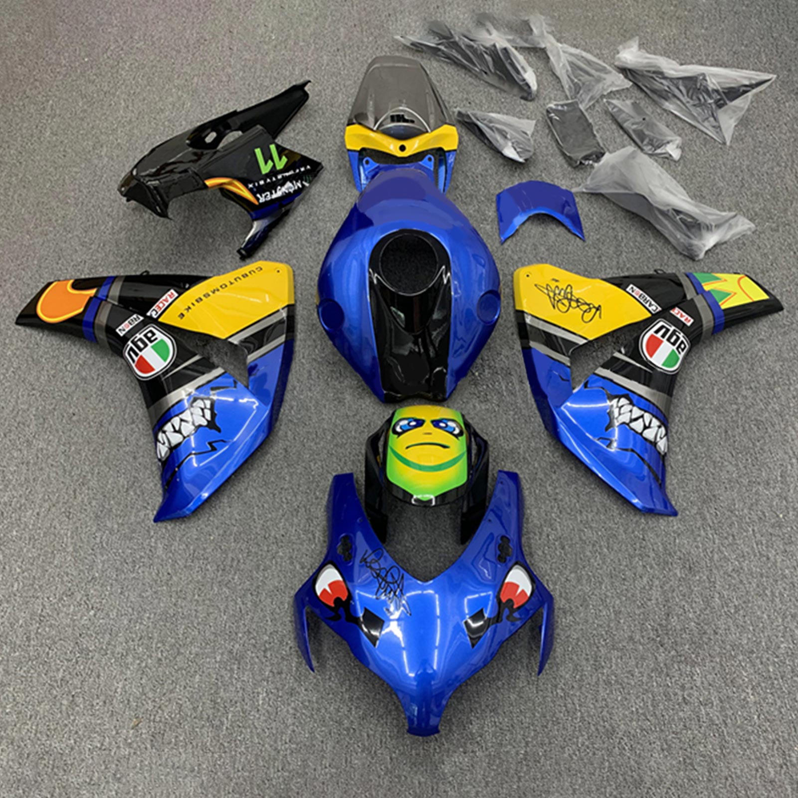 2008-2011 Honda CBR1000RR vstrekovacia kapotážová súprava Bodywork plast#203