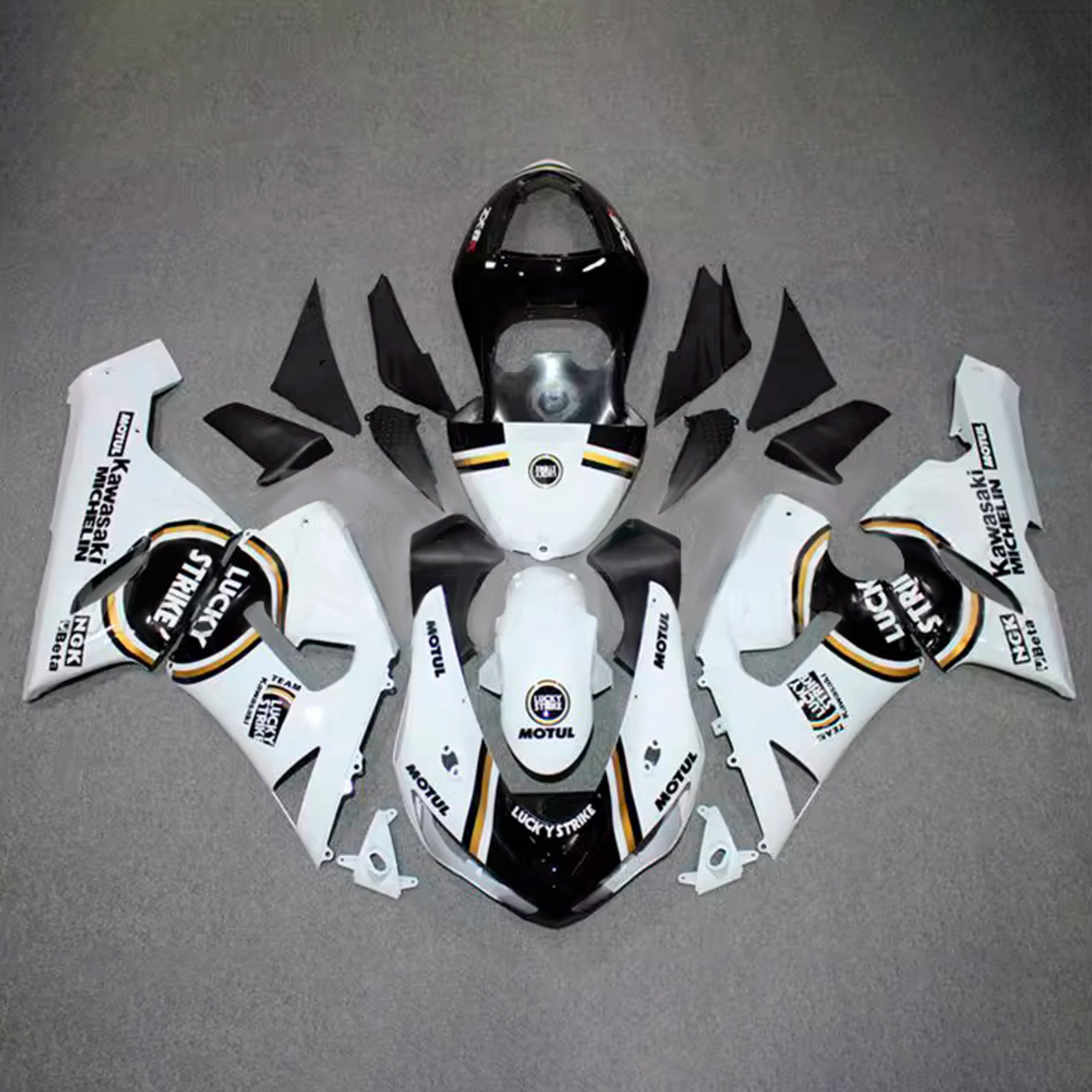 Kit carena iniezione carrozzeria in plastica ABS adatta per Kawasaki ZX6R 636 2005-2006