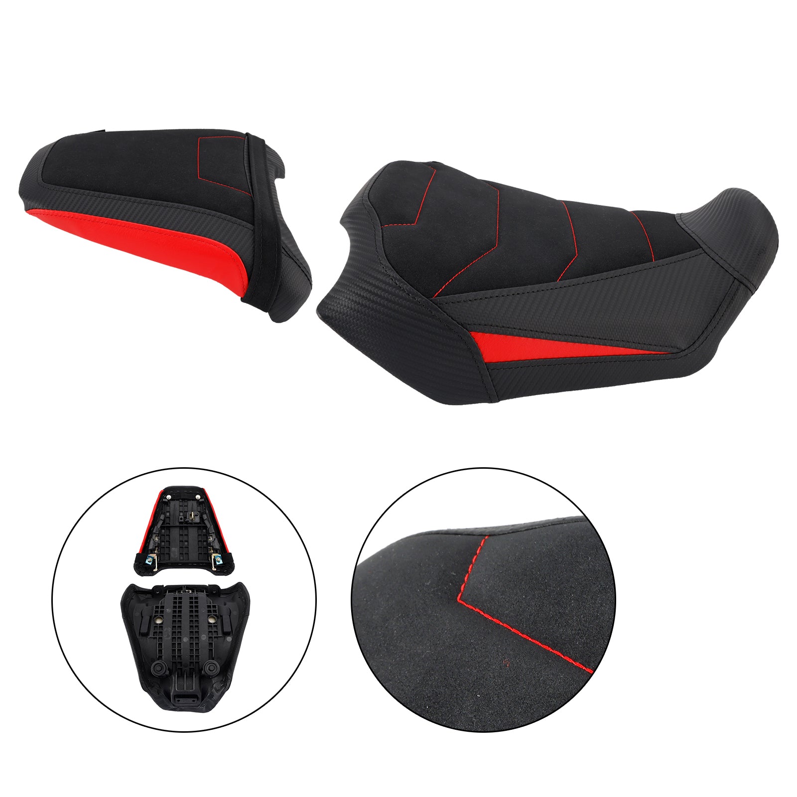 Lower Front W/ Rear Seat Driver Pillion Red2 For Honda Cb650R Cbr650R 2024-2025