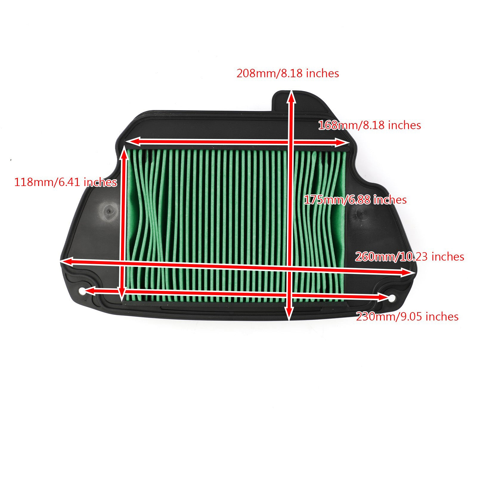 2014 - 2018 Élément de nettoyage de filtre à air pour Honda CBR650F CB650F - 17210-MJE-D00