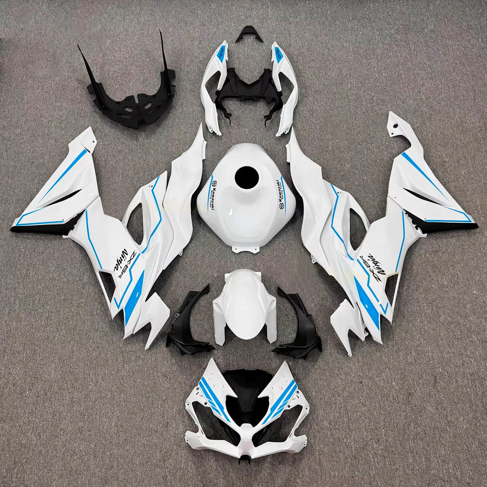 Injection Fairing Kit Bodywork Plastic ABS fit For Kawasaki ZX6R 2019-2023