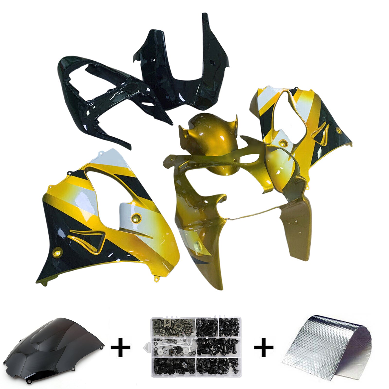 Kit de carénage d'injection Kawasaki ZX9R 2002-2003, carrosserie en plastique ABS