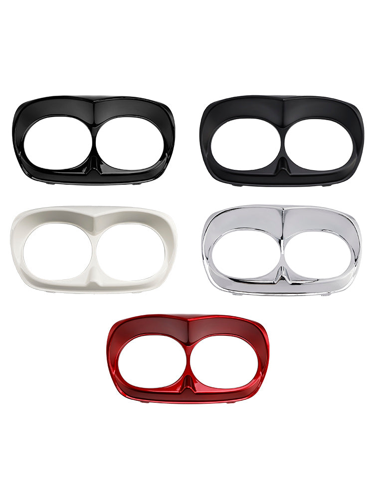 Dual Headlight Trim Bezel Cover Fairing For Road Glide 1998-2013