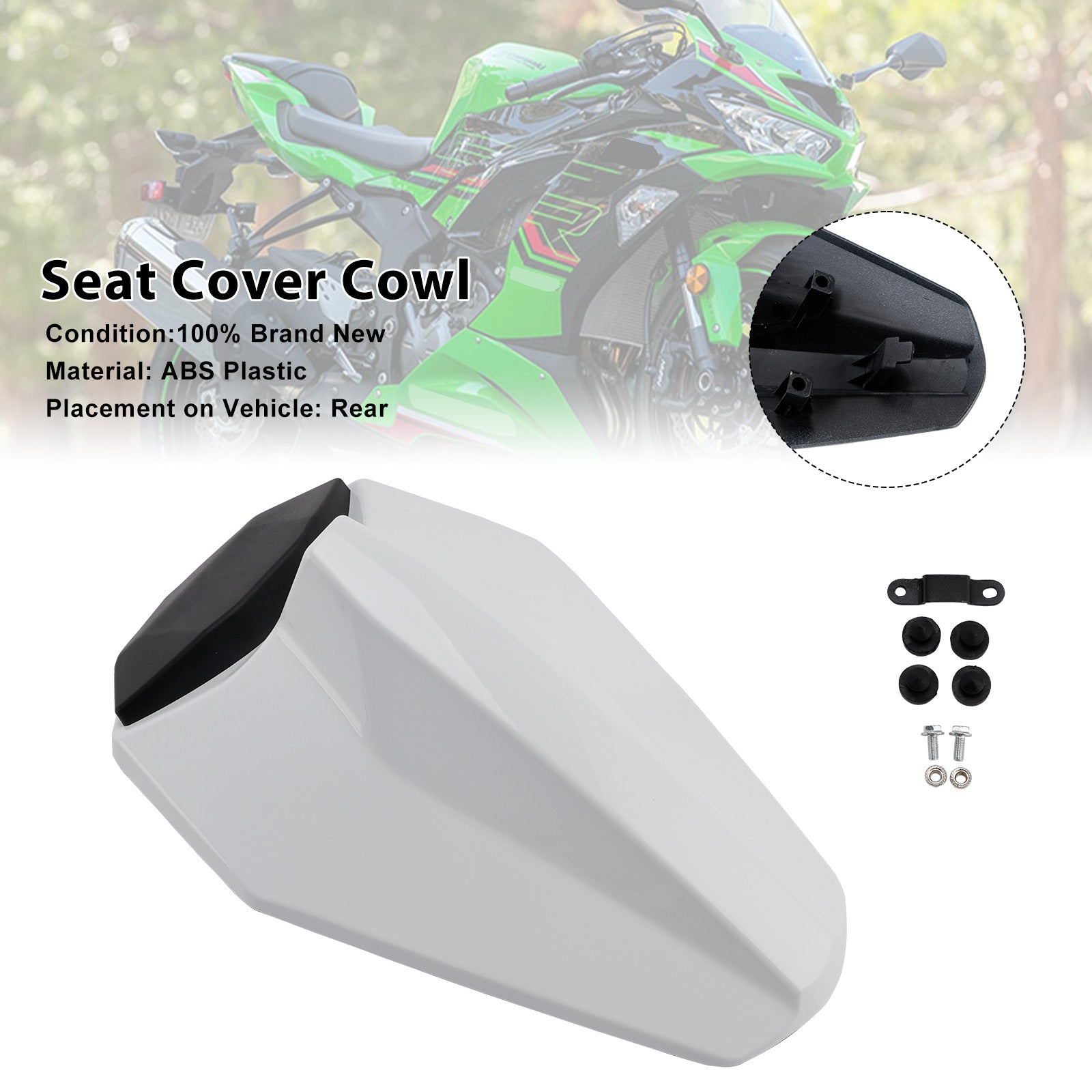 Racing Tail Rear Seat Fairing Cowl for Kawasaki ZX25R ZX4R ZX4RR 20-25