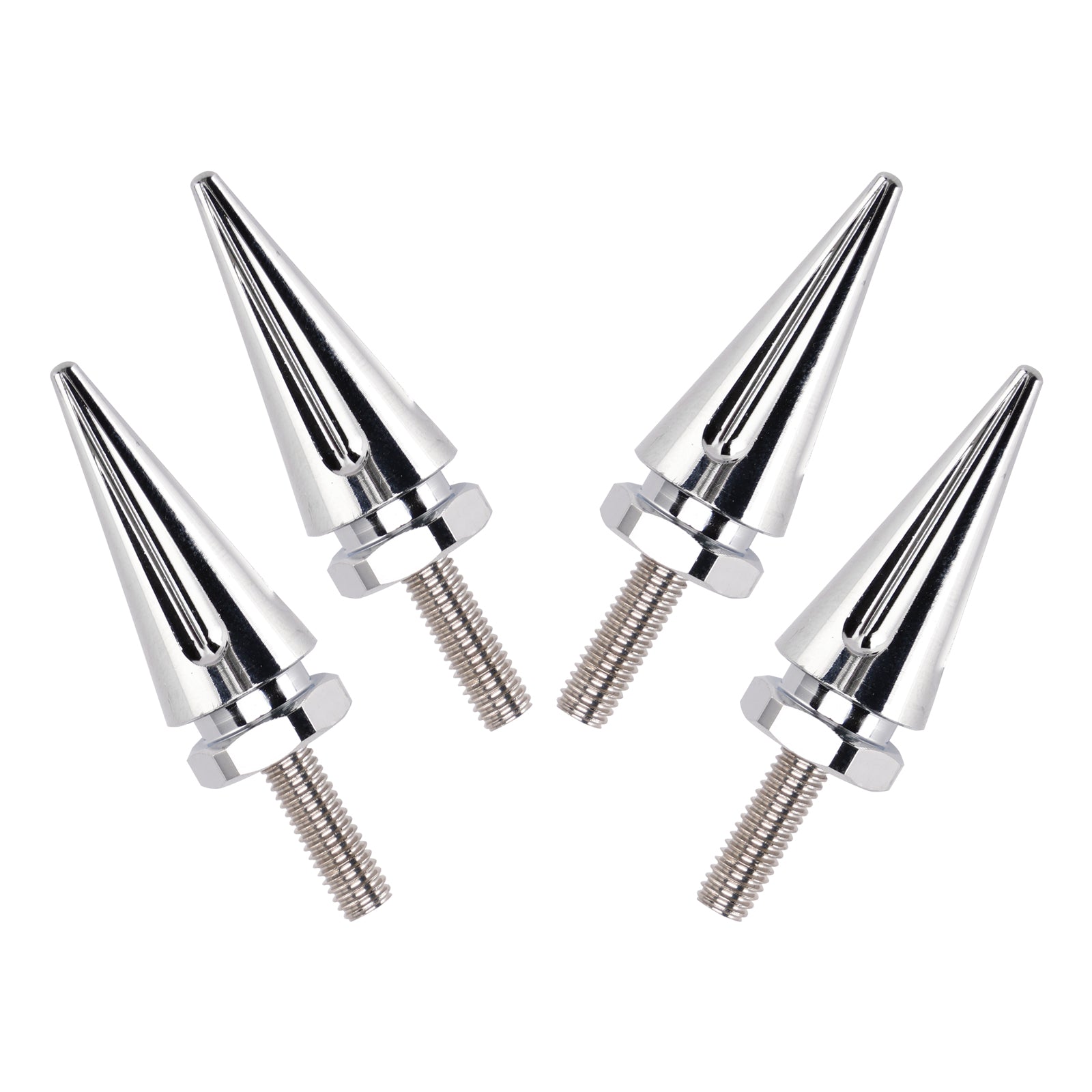 4x zilveren spikes voorruitkuipbouten voor Touring Road Glide FLTR 2015 - 2025