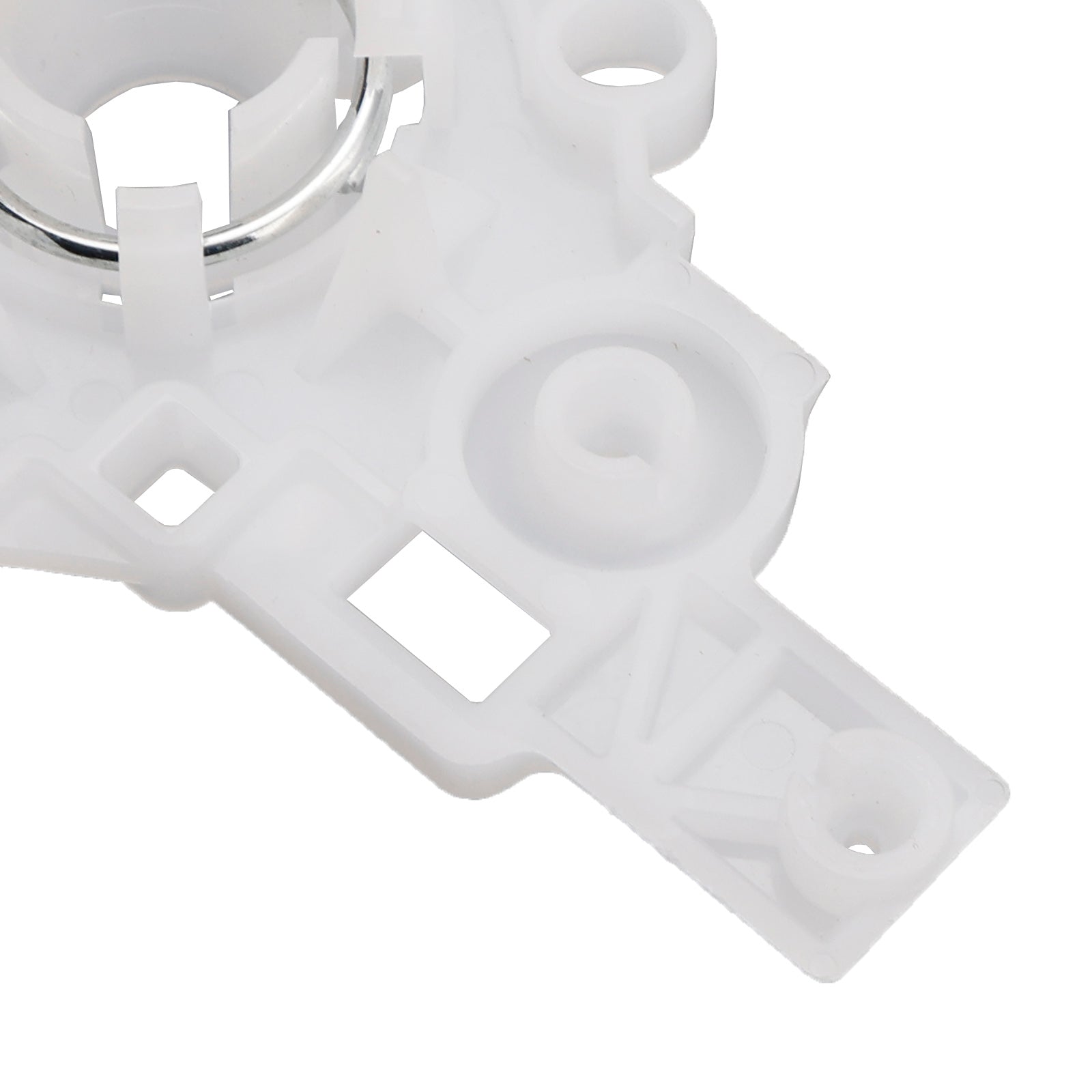 Lentille en verre de rétroviseur latéral gauche de voiture, support en plastique blanc, support à Clip pour Honda