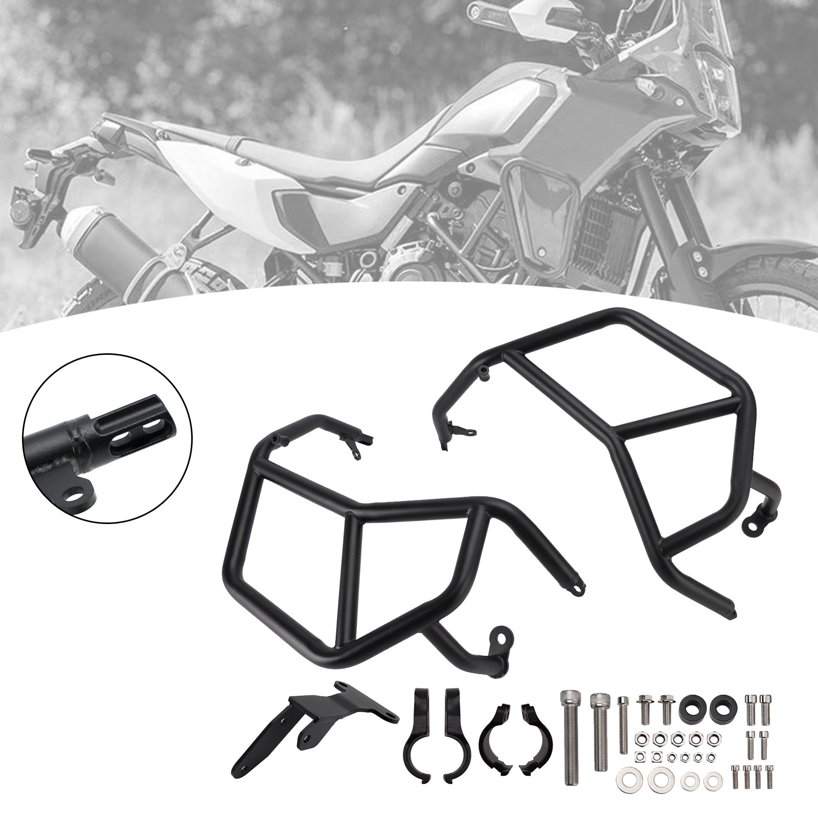 Engine Guard Crash Bar Frame Protector Bumper For Yamaha Tenere 700 25-26