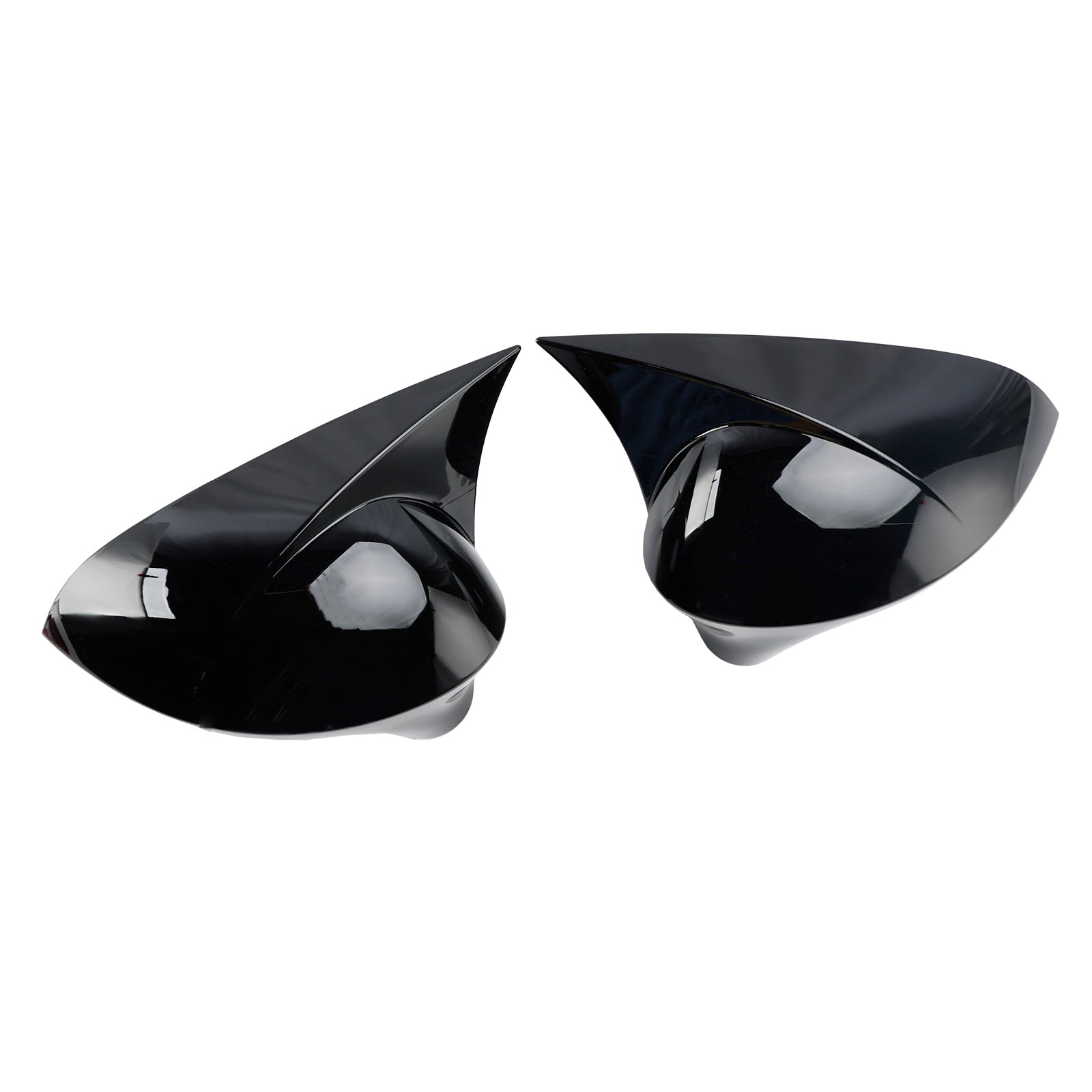 2008-2017 SEAT Ibiza 6J Gloss Black Wing Door Mirror Cover Caps for Left + Right