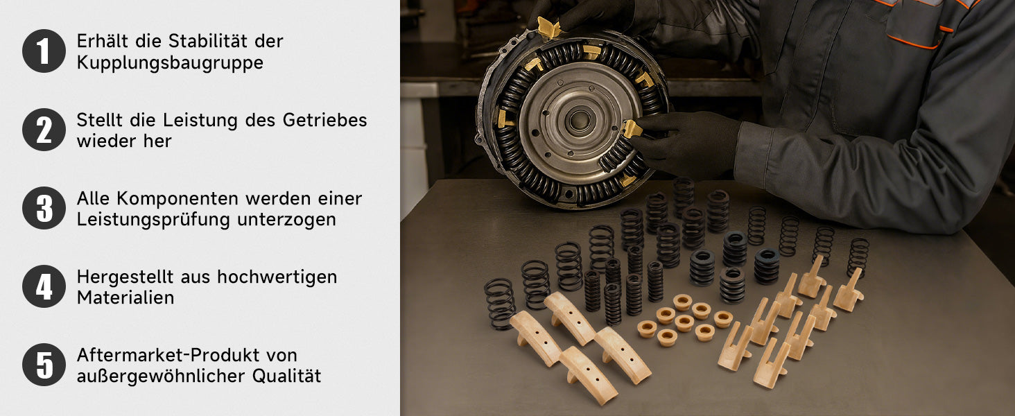 6DCT450 växellåda kopplingshållare fjädrar reparationssats för Ford -modeller MPS6