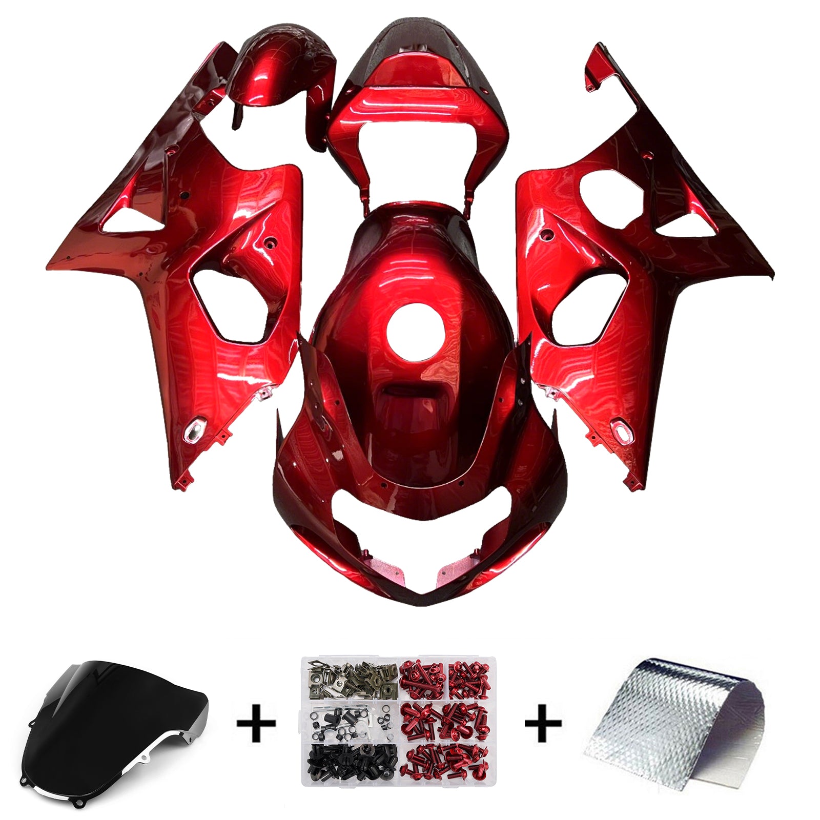 Kit de carenagem injeção Absos de plástico para Suzuki GSXR1000 2000-2002 K1 K2