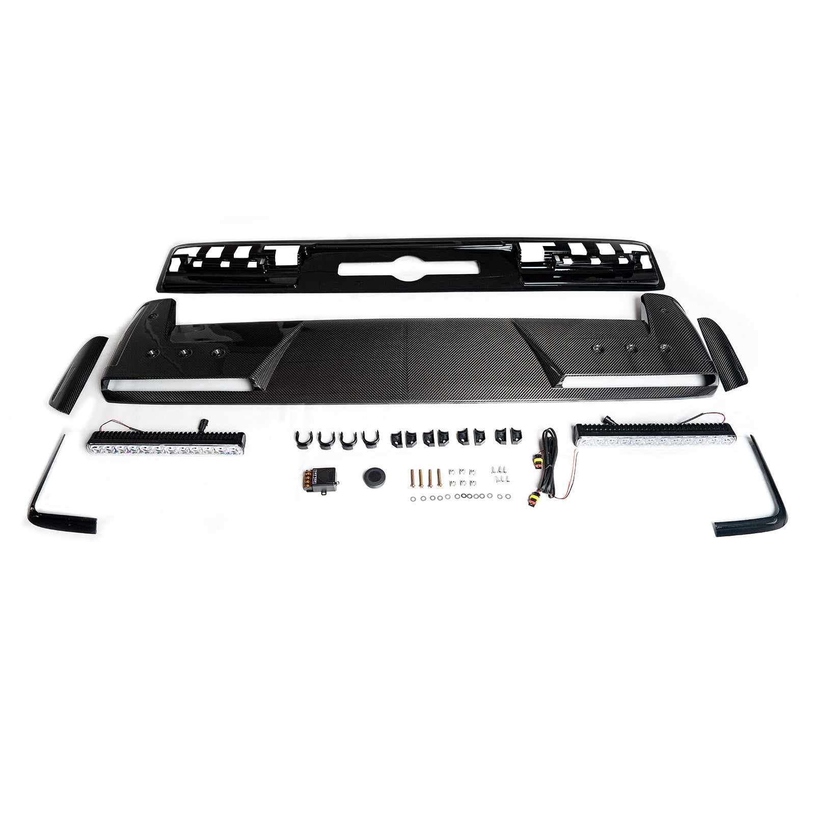 Front Roof Spoiler Wing Fit Mercedes Benz G-Class W465 B800 2025+ W/ LED