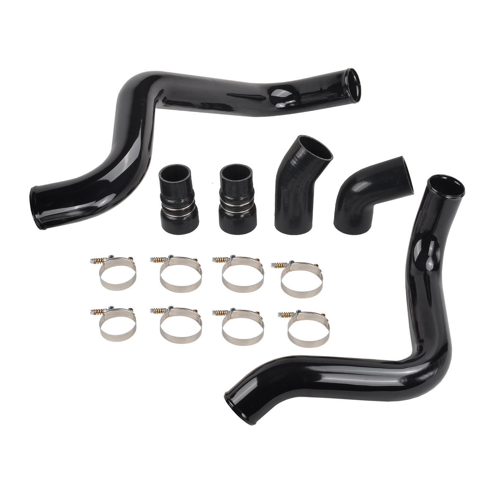 3" Kit de proteção para tubo de intercooler para GM 6.6L LB7 Duramax Diesel 2002-2004, preto