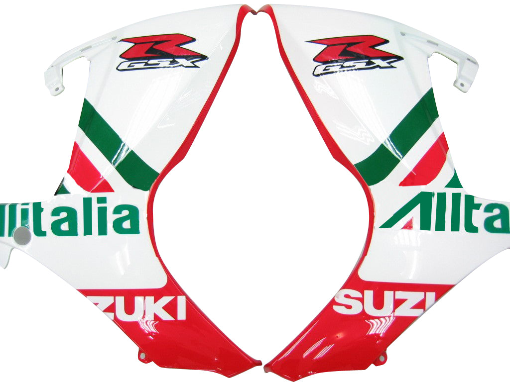 2006-2007 Suzuki GSXR 600 750 White Red Green Alitalia Racing Fairings Generic