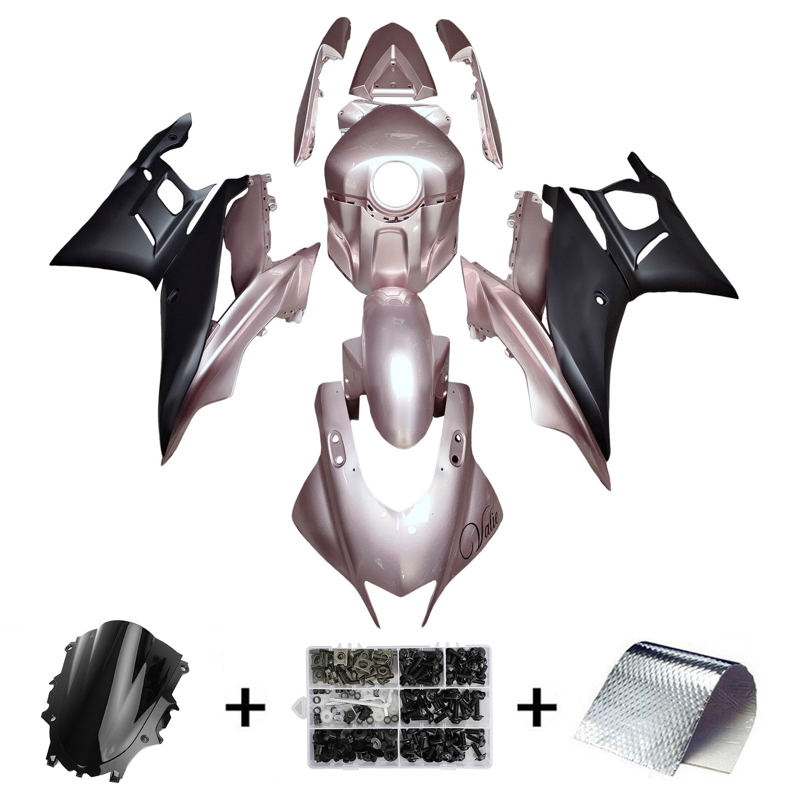 Injectiekuipkit Carrosserie Kunststof ABS geschikt voor Yamaha YZF R3 R25 2022-2024