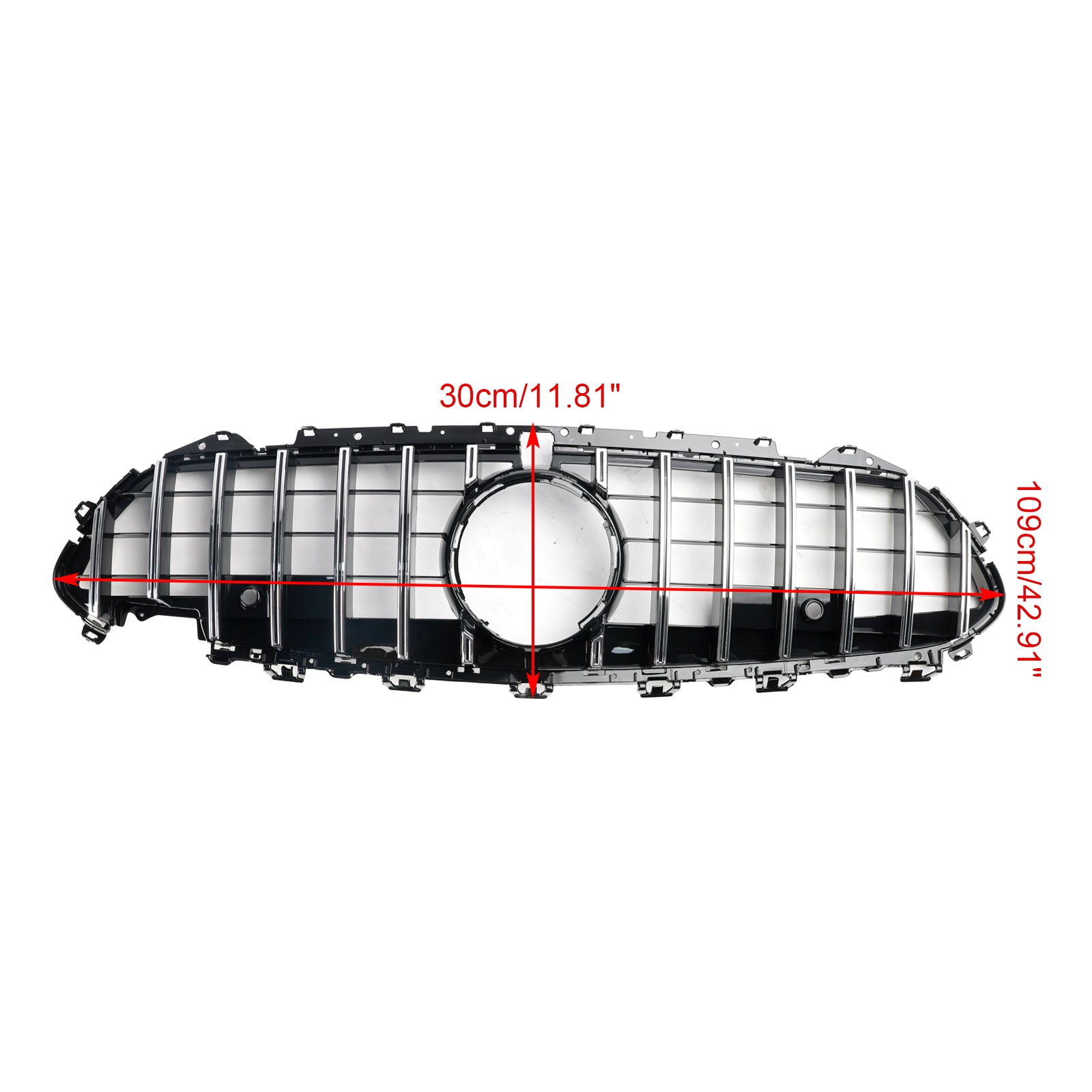 2018 2019 2020 2021 2022 2023 2024 Mercedes CLS C257 W257 Chrómová mriežka predného nárazníka pre kupé