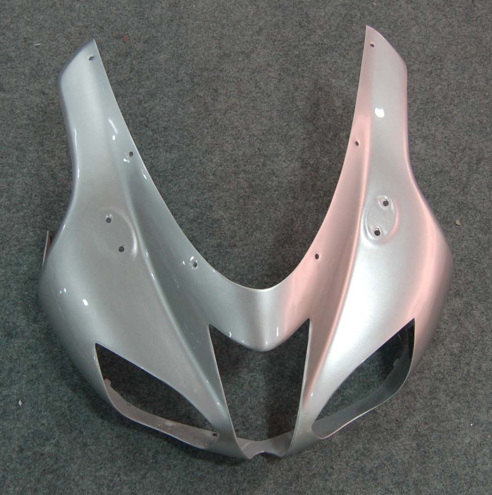 2007-2008 Kawasaki ZX6R ZX636 Carénages Argent Ninja Racing Générique