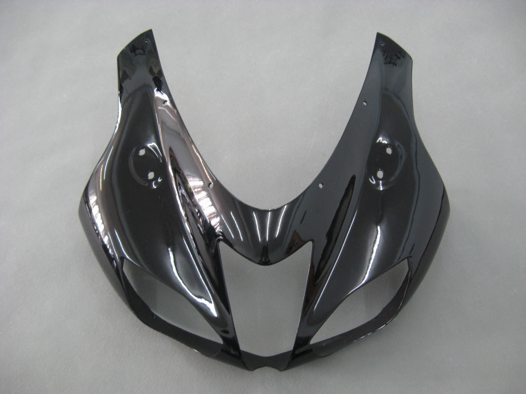 2007-2008 Kawasaki ZX6R ZX636 Fairings Black Ninja Racing Generic