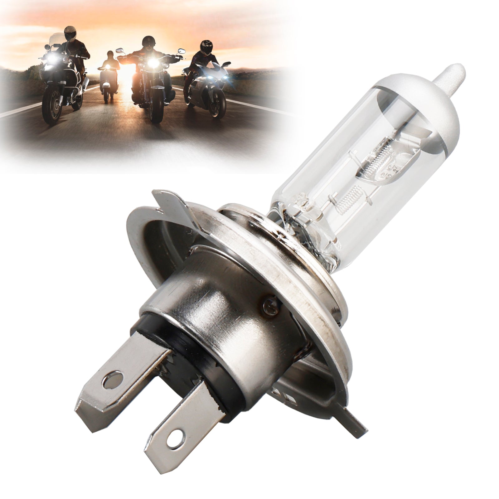 Motocyklová lampa Silverstar H4 62204HWSVS P43T 12V 100/90 W pre Osram